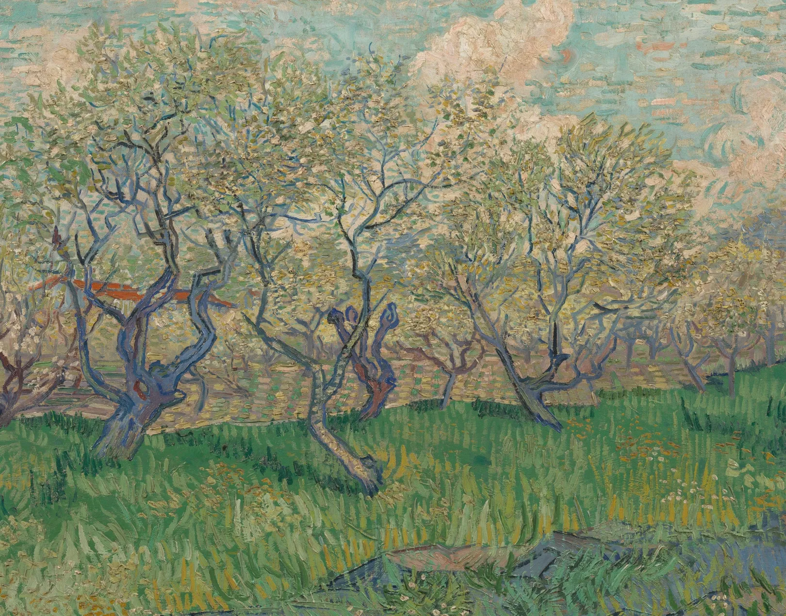 Galerie Mont Van Gogh<Blühender Obstgarten - Vincent Van Gogh