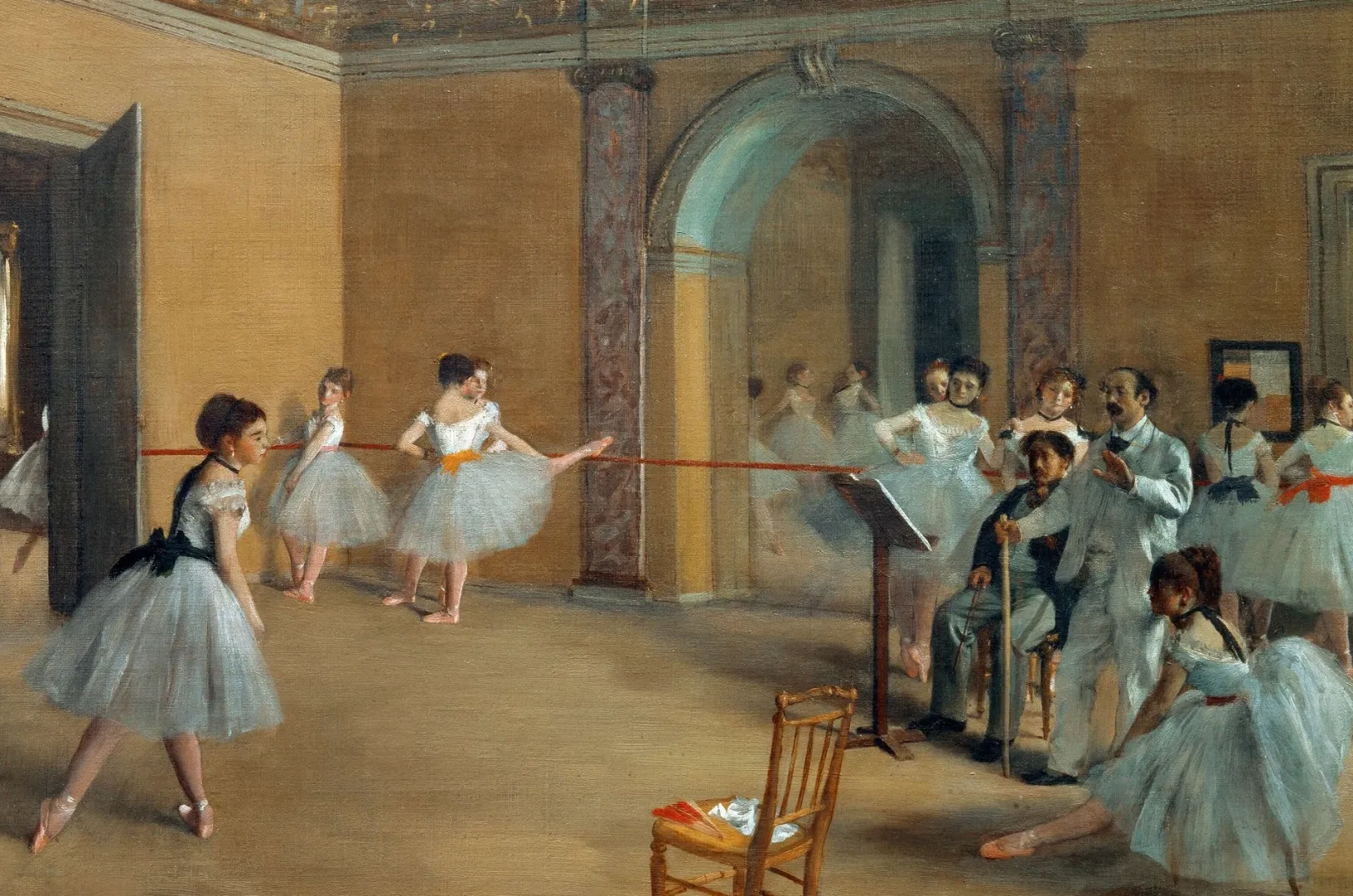das_tanzfoyer_der_oper_in_der_rue_le_peletier__edgar_degas_2-1.webp Galerie Mont Degas<Das Tanzfoyer der Oper in der Rue Le Peletier - Edgar Degas