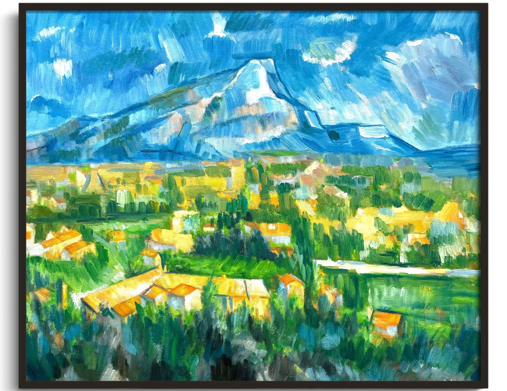 Galerie Mont Cézanne<Der Berg Sainte-Victoire von Les Lauves aus gesehen - Paul Cézanne