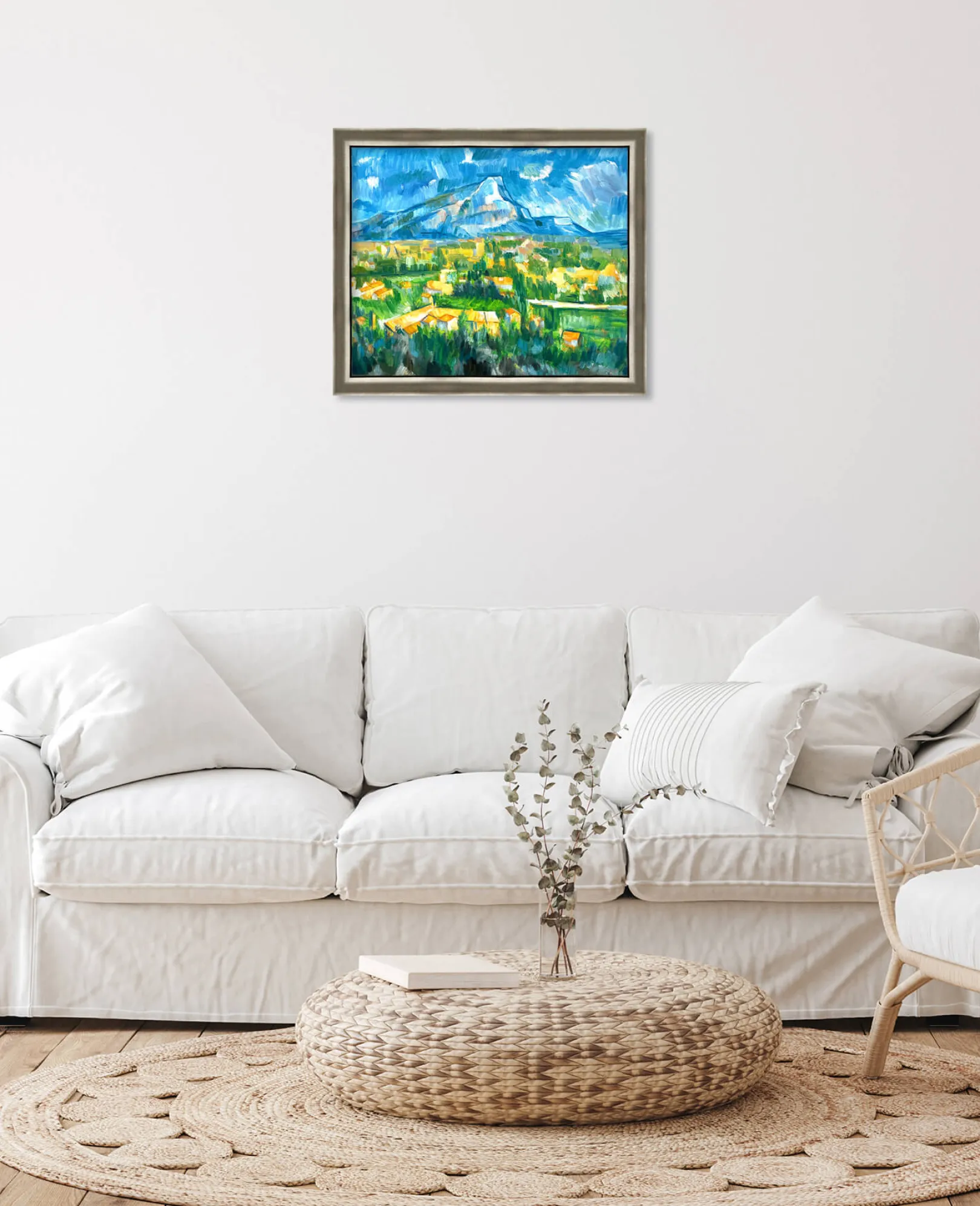 Galerie Mont Cézanne<Der Berg Sainte-Victoire von Les Lauves aus gesehen - Paul Cézanne