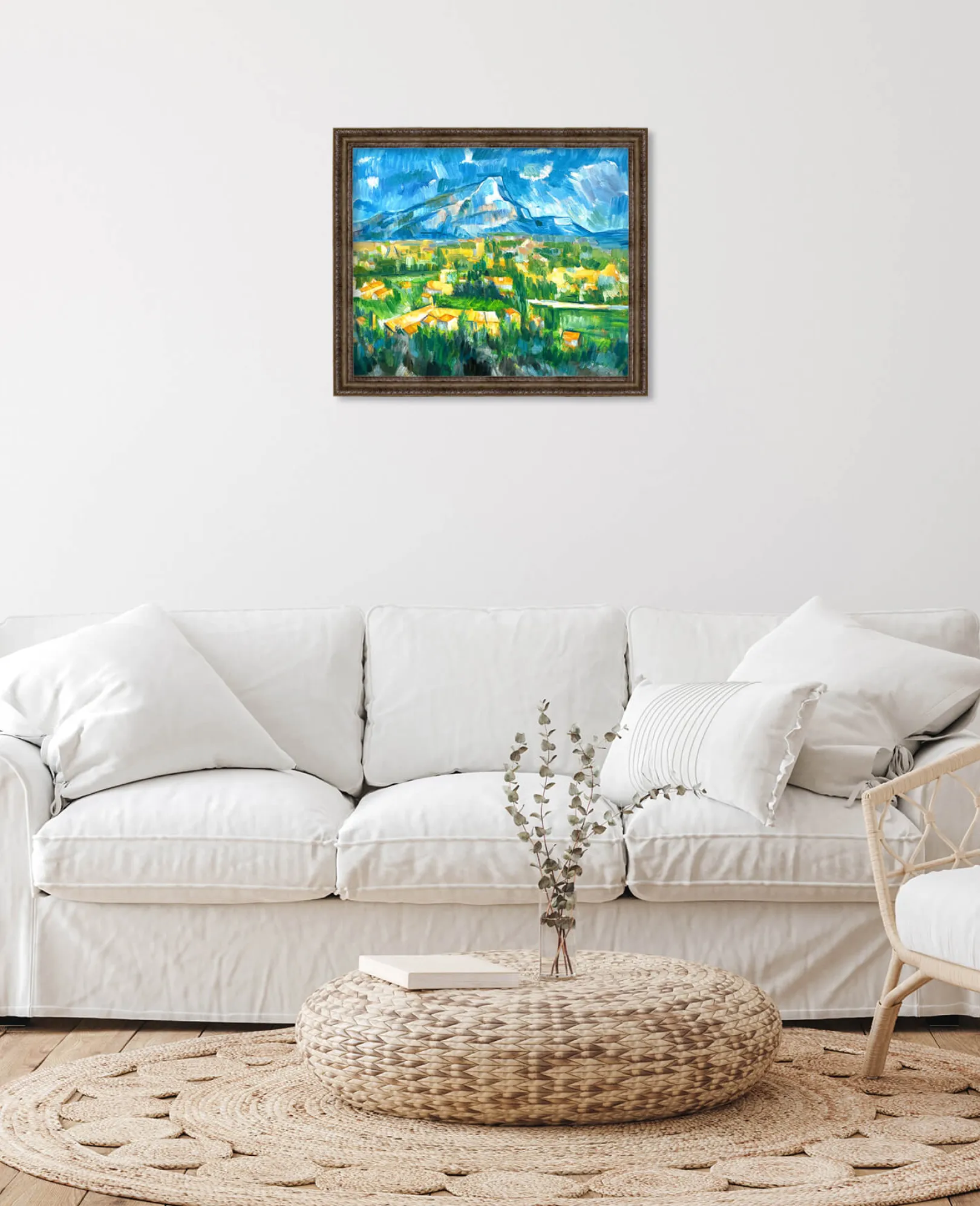 Galerie Mont Cézanne<Der Berg Sainte-Victoire von Les Lauves aus gesehen - Paul Cézanne