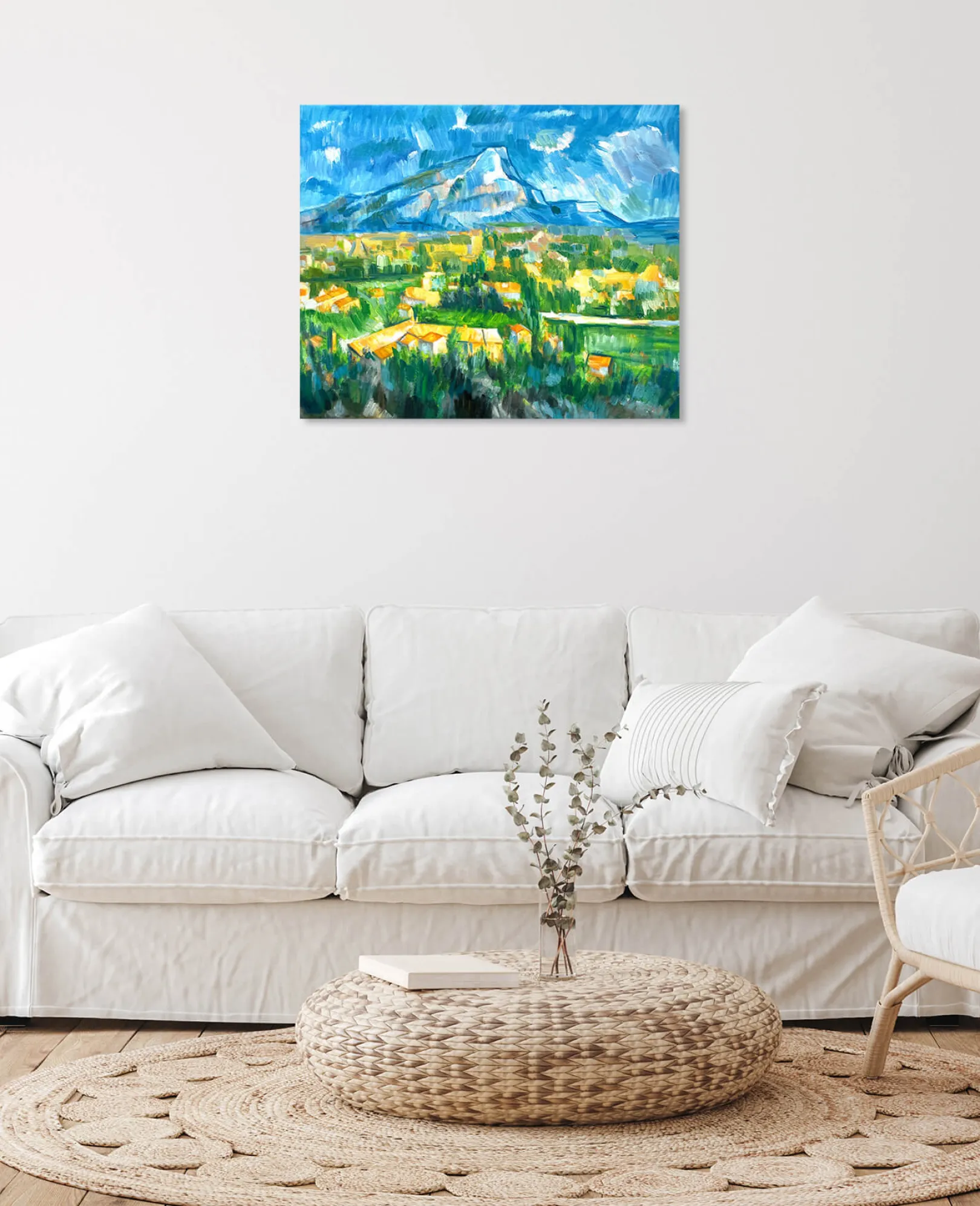 Galerie Mont Cézanne<Der Berg Sainte-Victoire von Les Lauves aus gesehen - Paul Cézanne