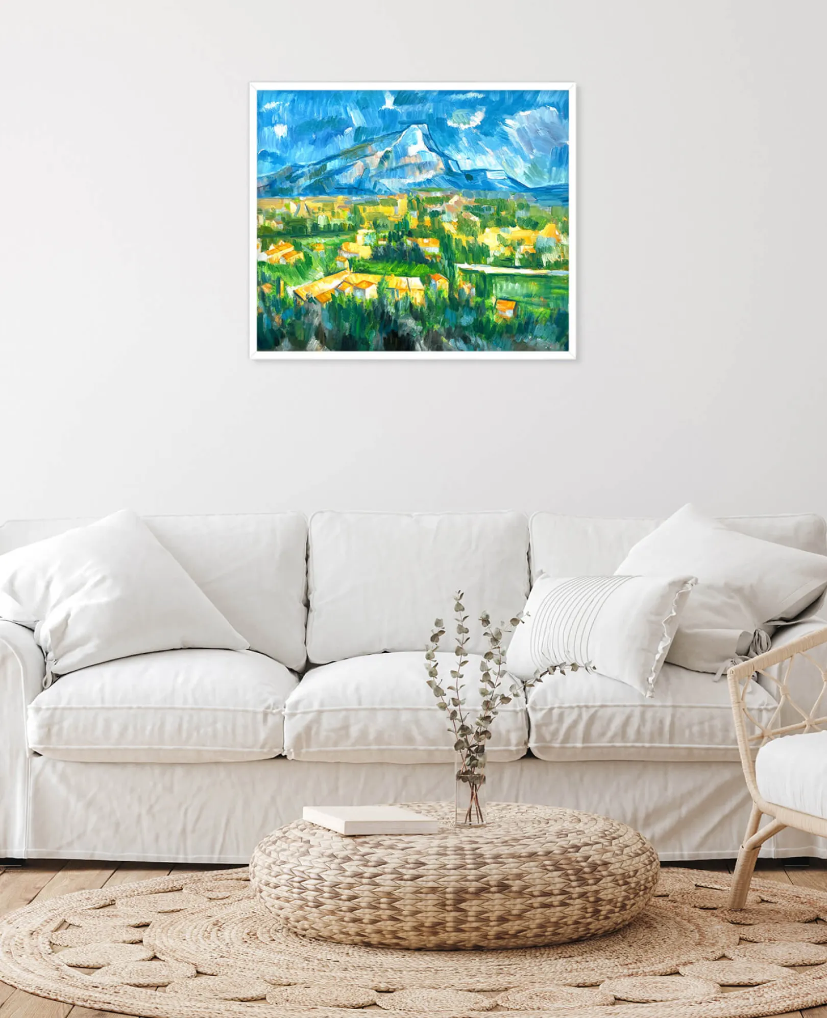 Galerie Mont Cézanne<Der Berg Sainte-Victoire von Les Lauves aus gesehen - Paul Cézanne