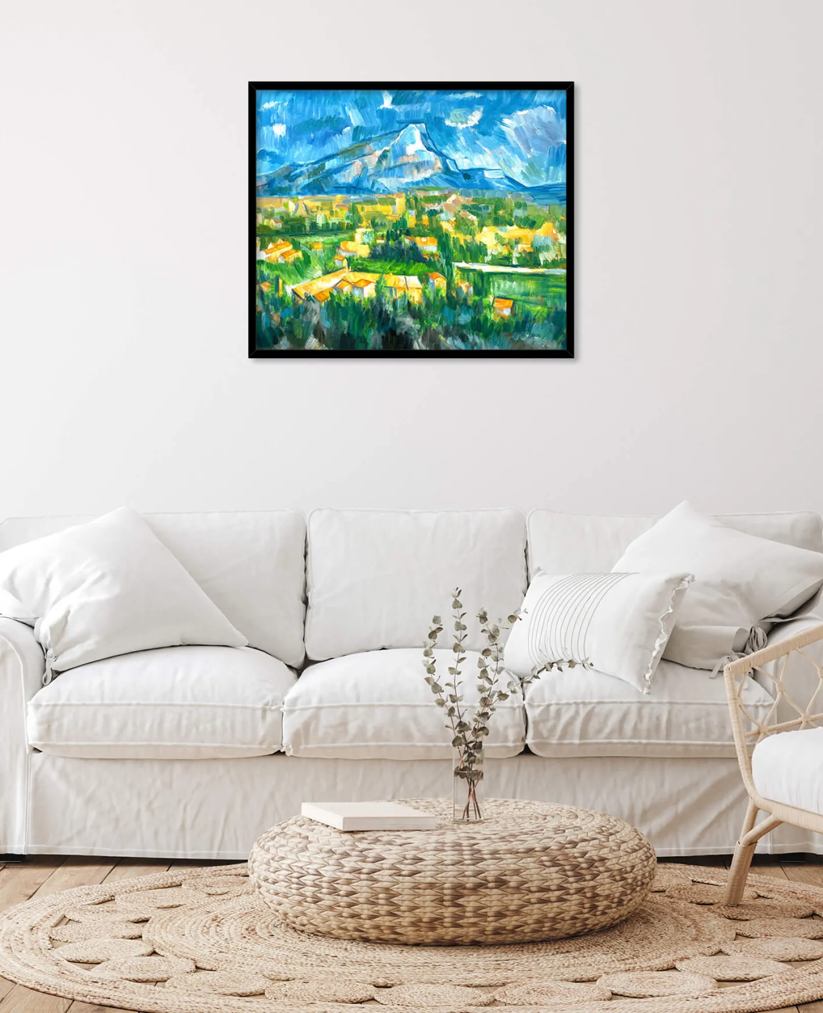 Galerie Mont Cézanne<Der Berg Sainte-Victoire von Les Lauves aus gesehen - Paul Cézanne