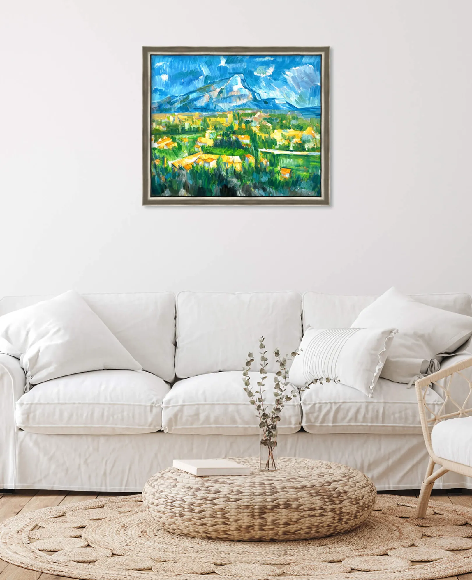 Galerie Mont Cézanne<Der Berg Sainte-Victoire von Les Lauves aus gesehen - Paul Cézanne