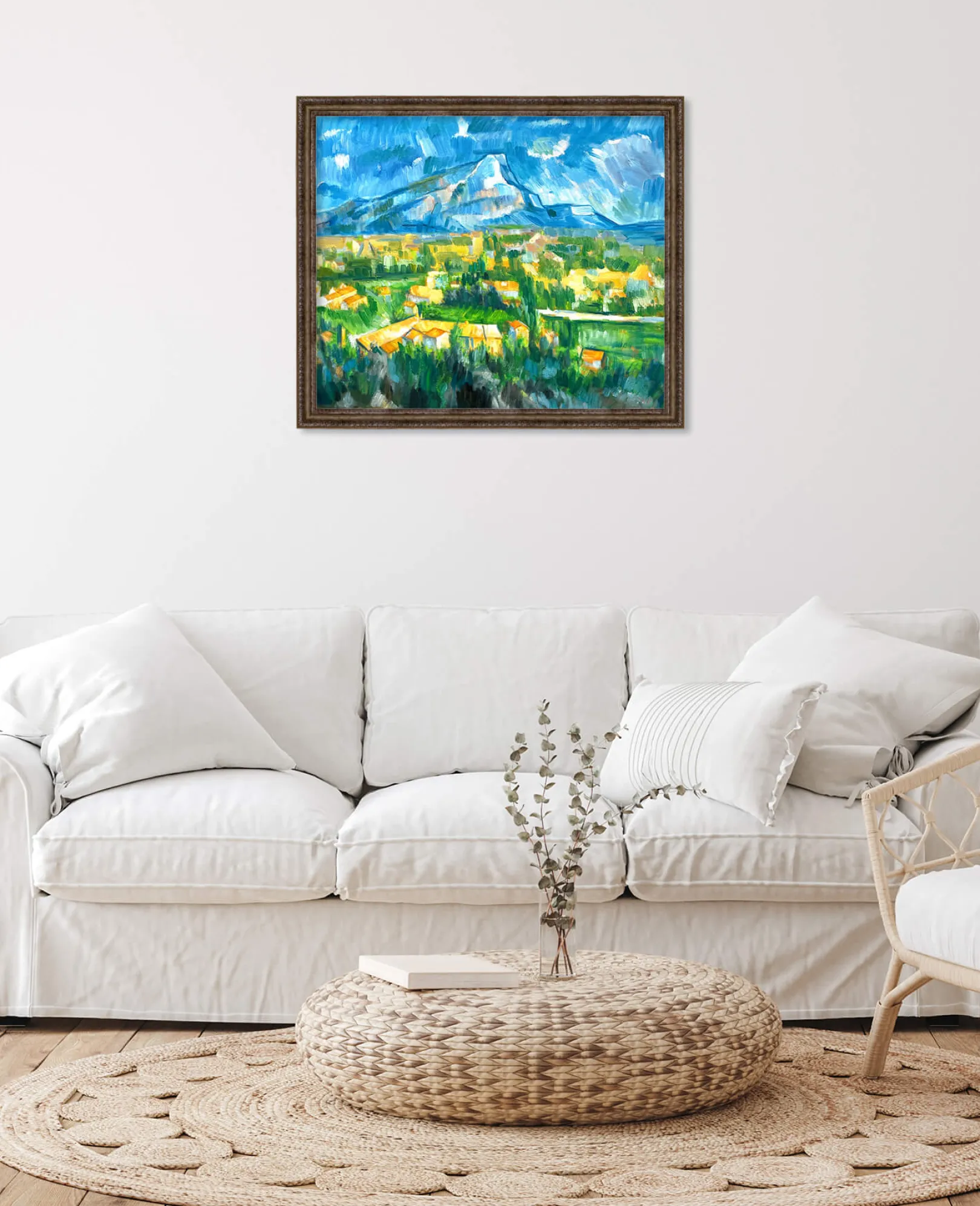 Galerie Mont Cézanne<Der Berg Sainte-Victoire von Les Lauves aus gesehen - Paul Cézanne