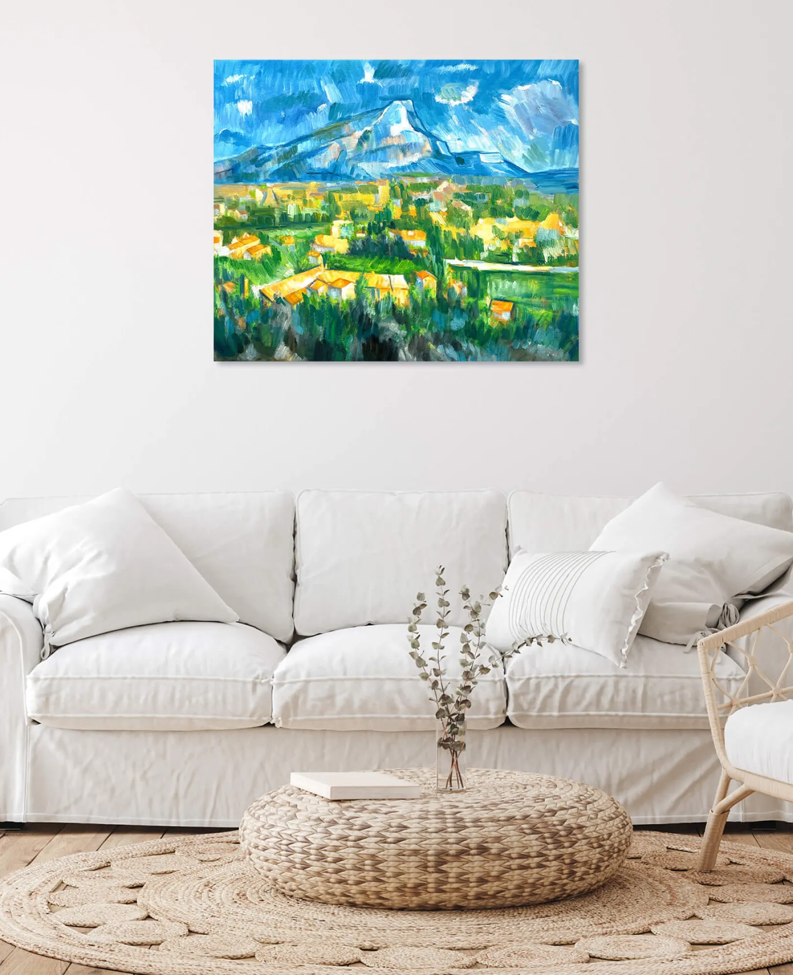 Galerie Mont Cézanne<Der Berg Sainte-Victoire von Les Lauves aus gesehen - Paul Cézanne