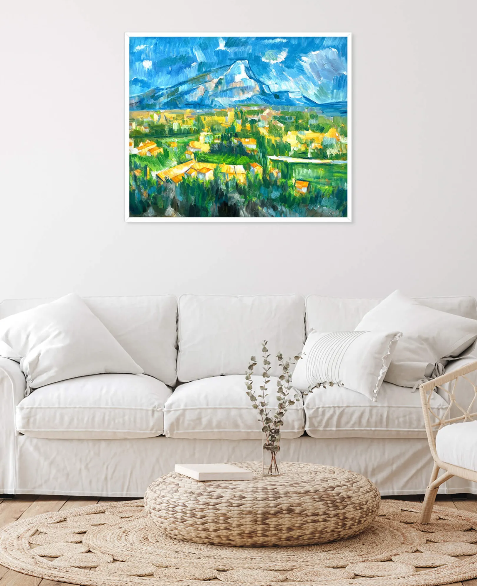 Galerie Mont Cézanne<Der Berg Sainte-Victoire von Les Lauves aus gesehen - Paul Cézanne