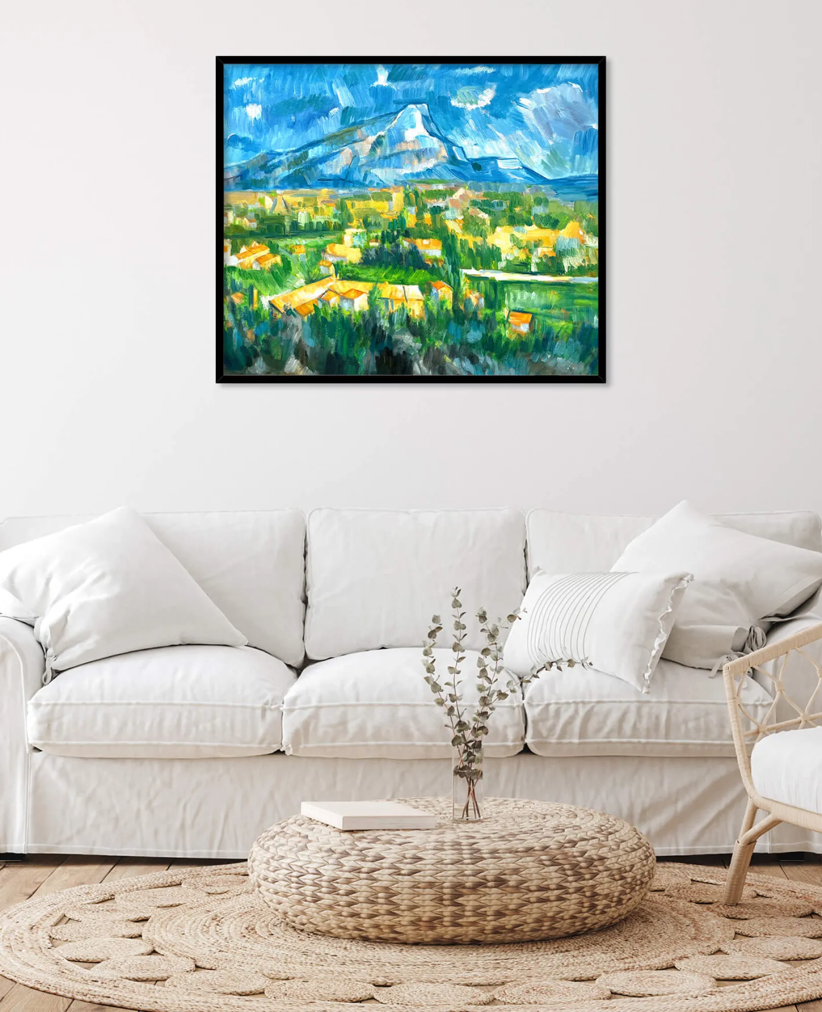 Galerie Mont Cézanne<Der Berg Sainte-Victoire von Les Lauves aus gesehen - Paul Cézanne