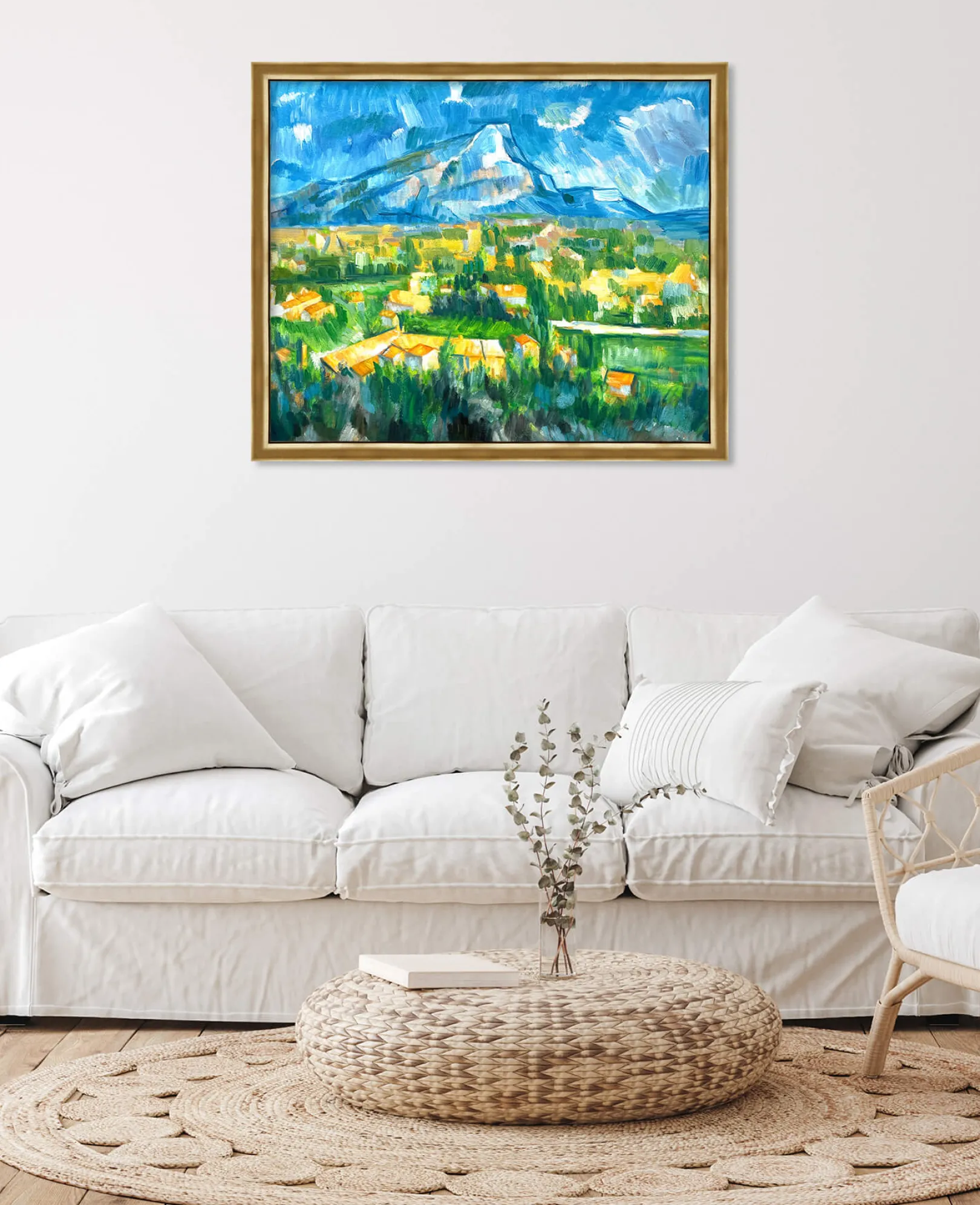 Galerie Mont Cézanne<Der Berg Sainte-Victoire von Les Lauves aus gesehen - Paul Cézanne