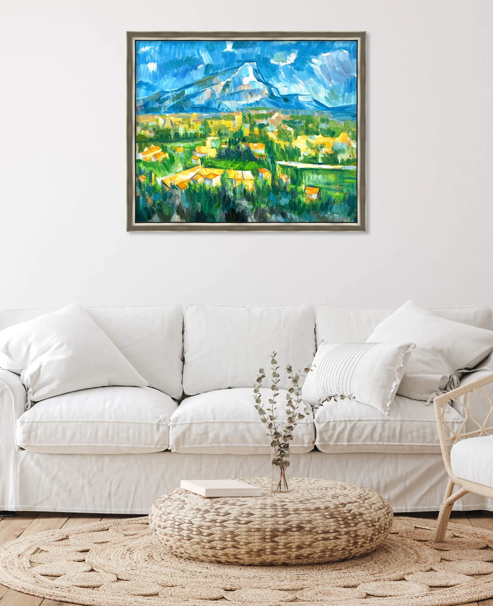 Galerie Mont Cézanne<Der Berg Sainte-Victoire von Les Lauves aus gesehen - Paul Cézanne