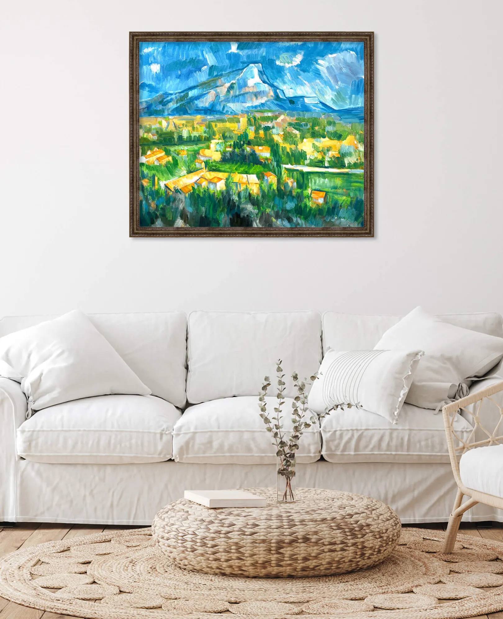 Galerie Mont Cézanne<Der Berg Sainte-Victoire von Les Lauves aus gesehen - Paul Cézanne