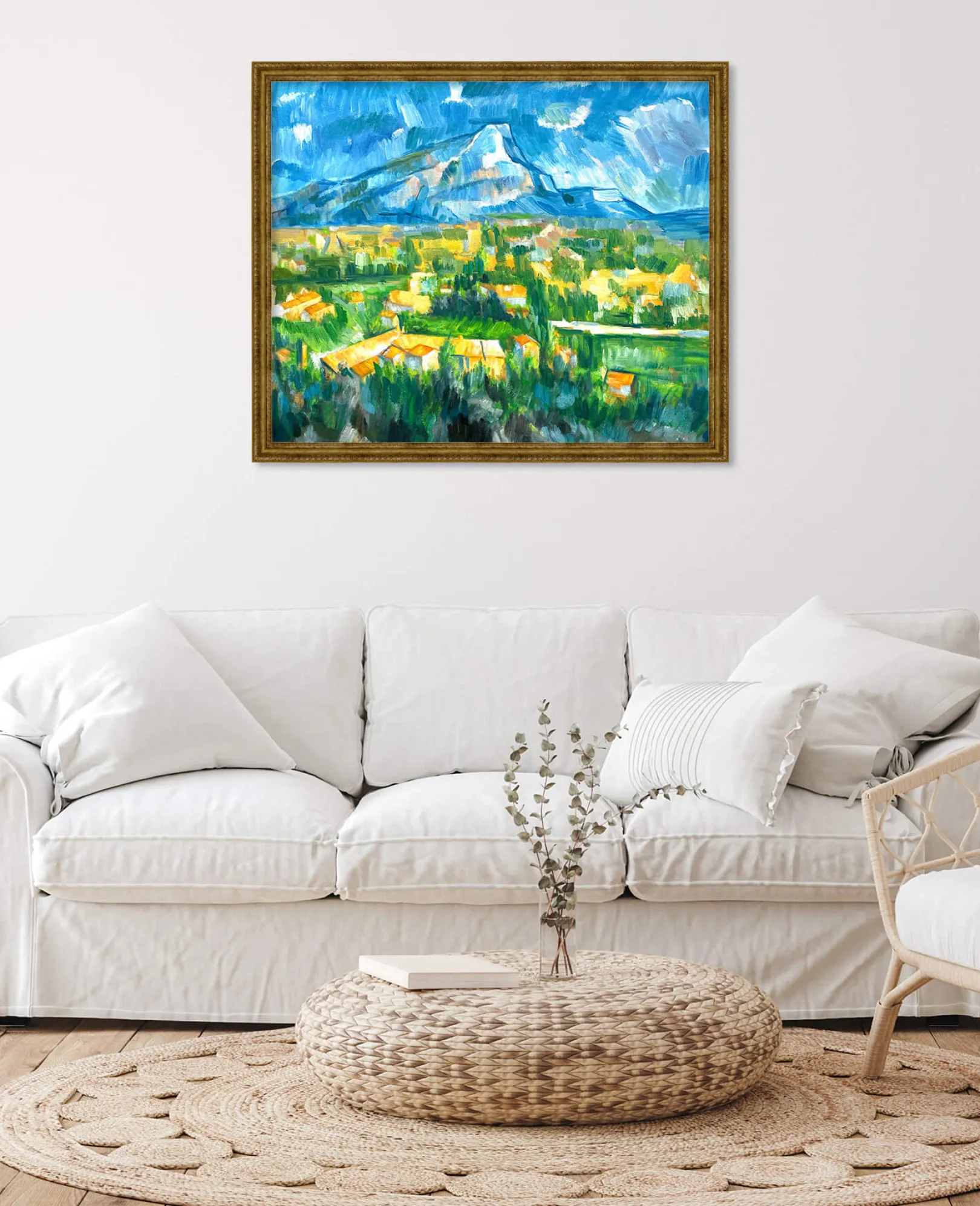 Galerie Mont Cézanne<Der Berg Sainte-Victoire von Les Lauves aus gesehen - Paul Cézanne