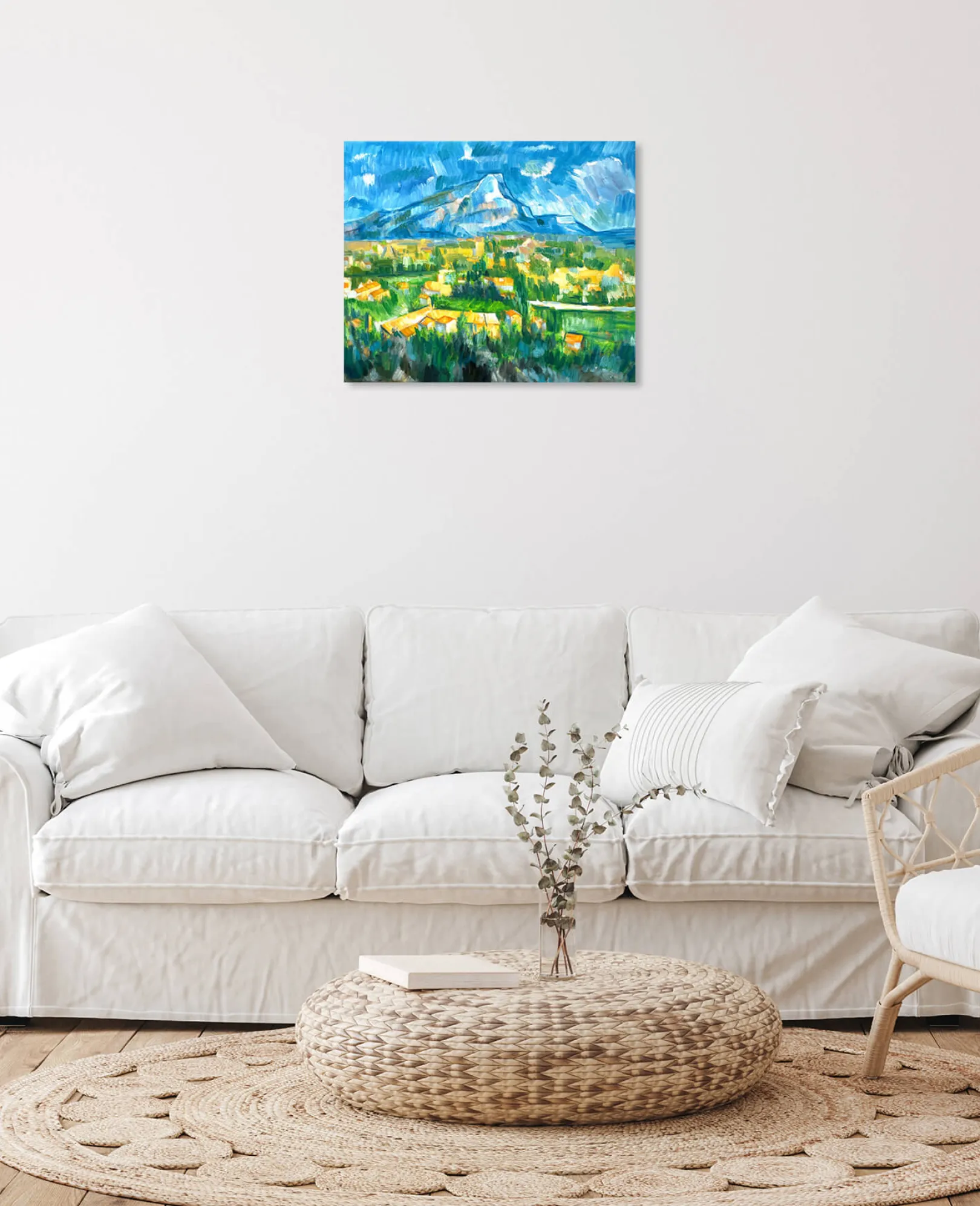 Galerie Mont Cézanne<Der Berg Sainte-Victoire von Les Lauves aus gesehen - Paul Cézanne