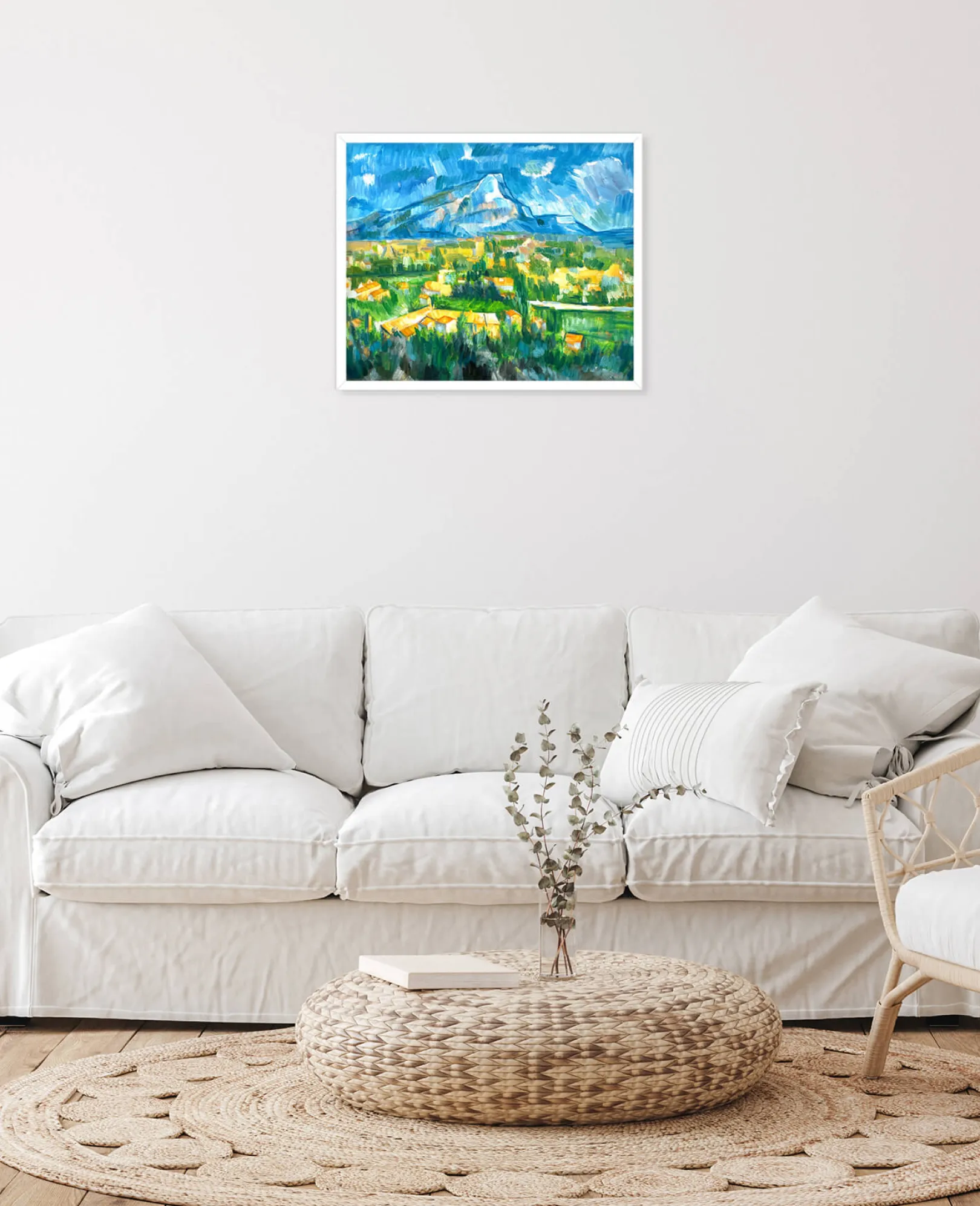 Galerie Mont Cézanne<Der Berg Sainte-Victoire von Les Lauves aus gesehen - Paul Cézanne