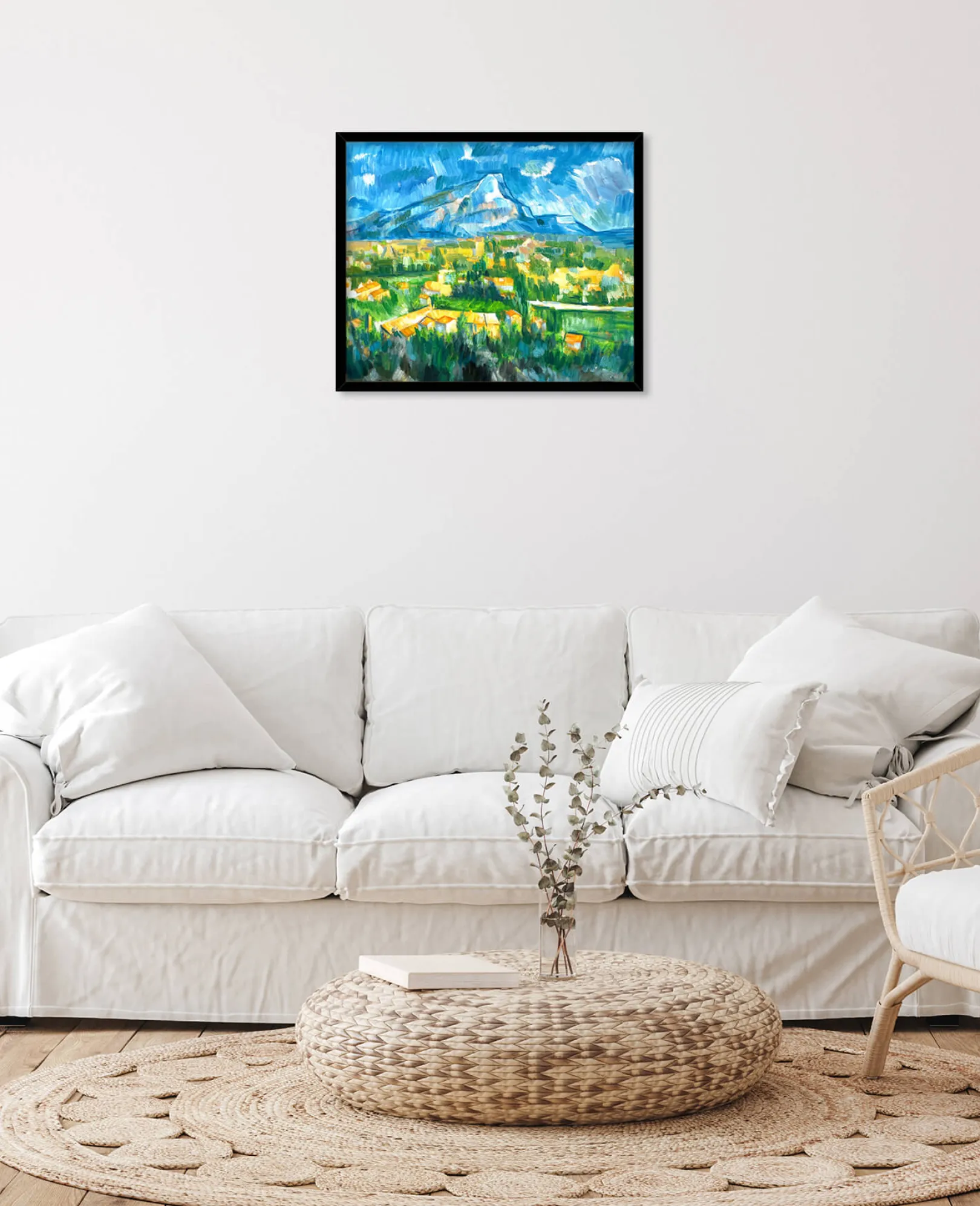 Galerie Mont Cézanne<Der Berg Sainte-Victoire von Les Lauves aus gesehen - Paul Cézanne