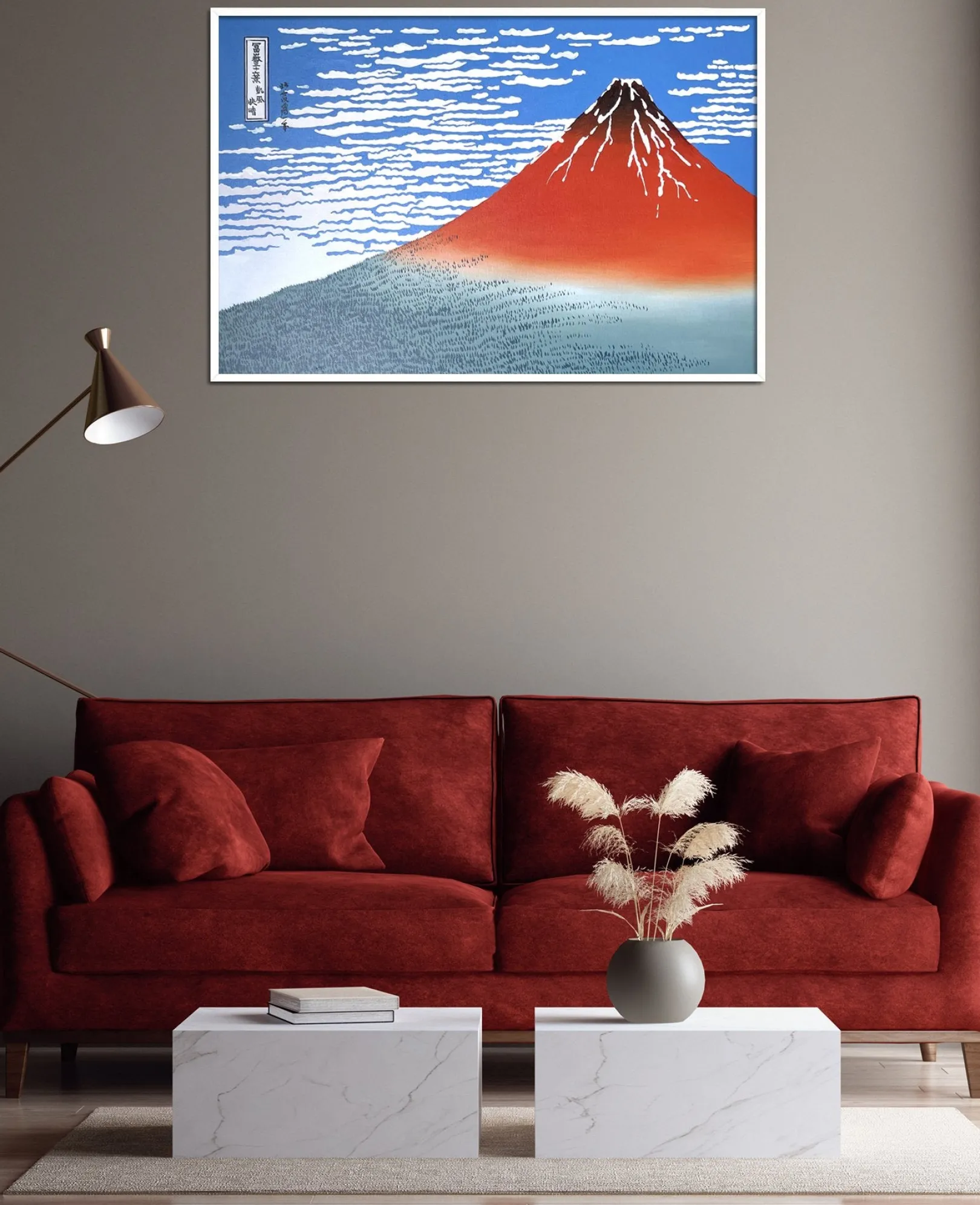 Galerie Mont Hokusai<Der Fuji an einem klaren Tag - Hokusai