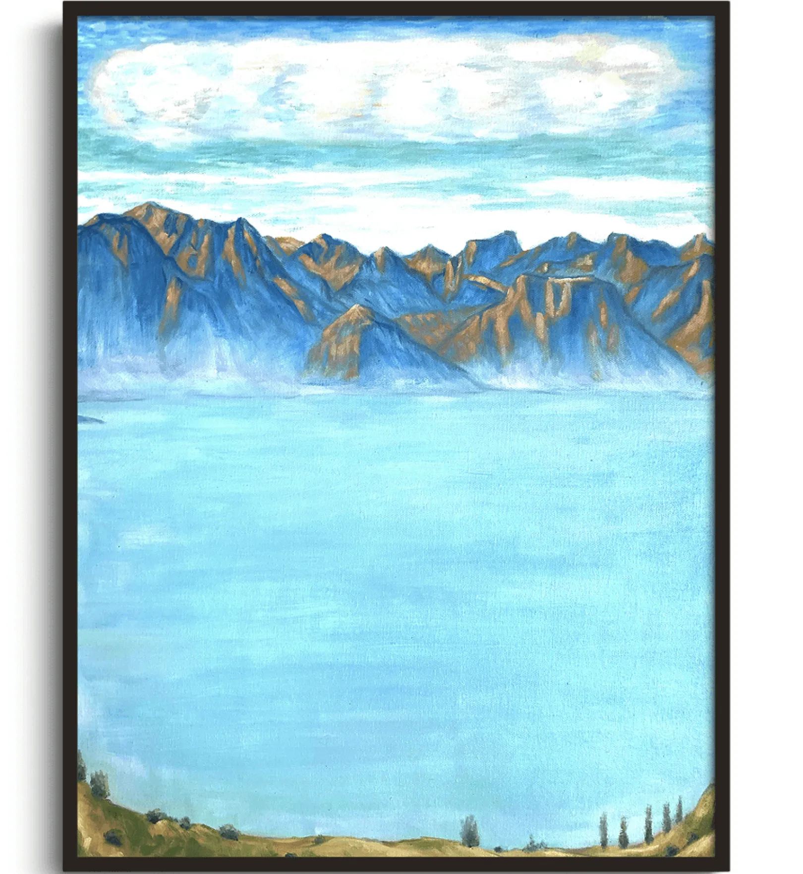 Galerie Mont Hodler<Der Genfersee und die Savoyer Alpen - Ferdinand Hodler