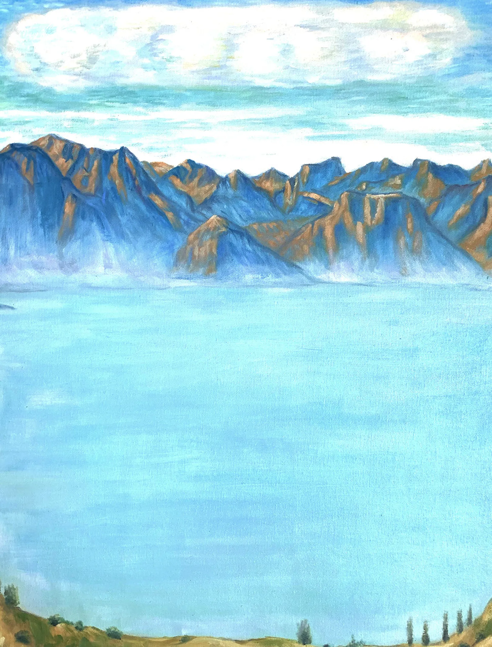 Galerie Mont Hodler<Der Genfersee und die Savoyer Alpen - Ferdinand Hodler