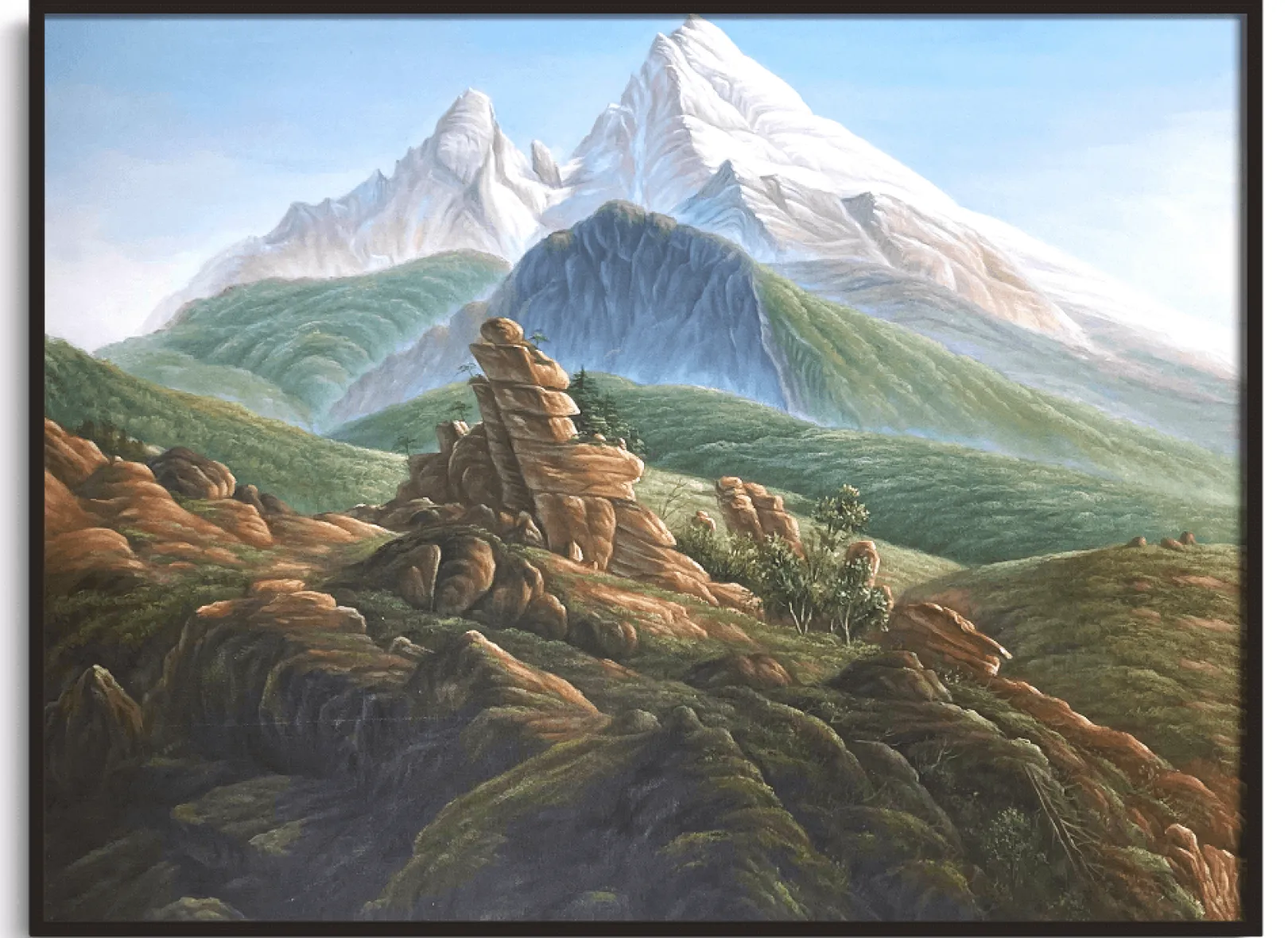 Galerie Mont Friedrich<Der Watzmann - Caspar David Friedrich