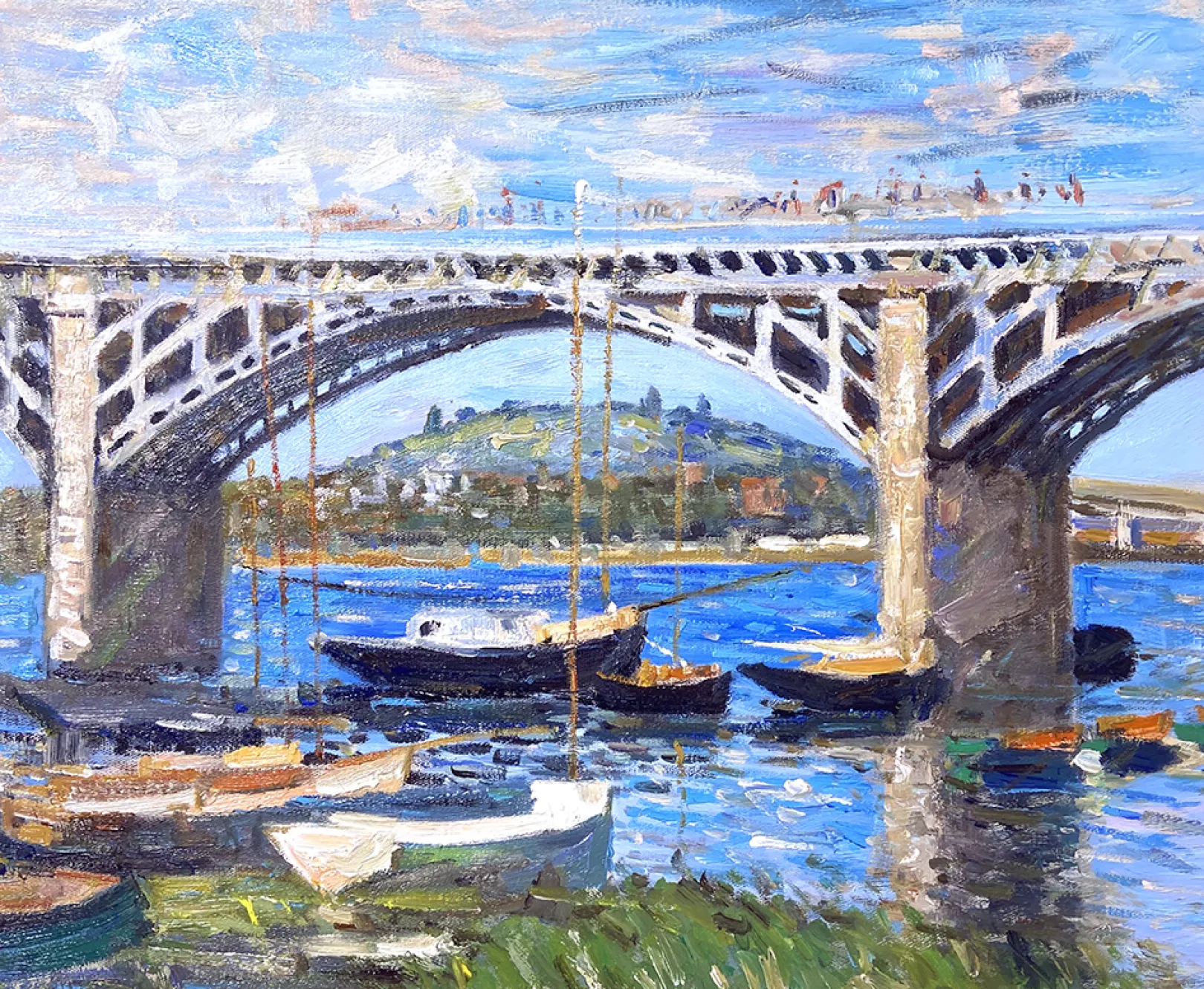 Galerie Mont Monet<Die Brücke über die Seine in Argenteuil - Claude Monet