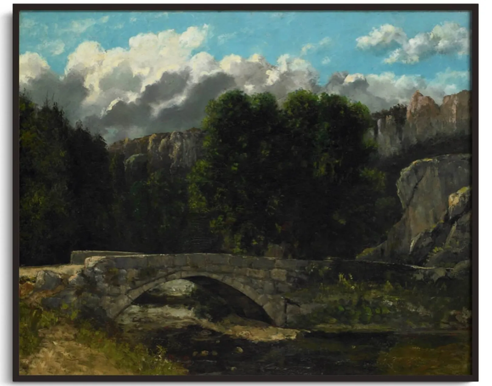 Galerie Mont Courbet<Die Brücke von Saint-Sulpice in der Nähe von Fleurier - Gustave Courbet