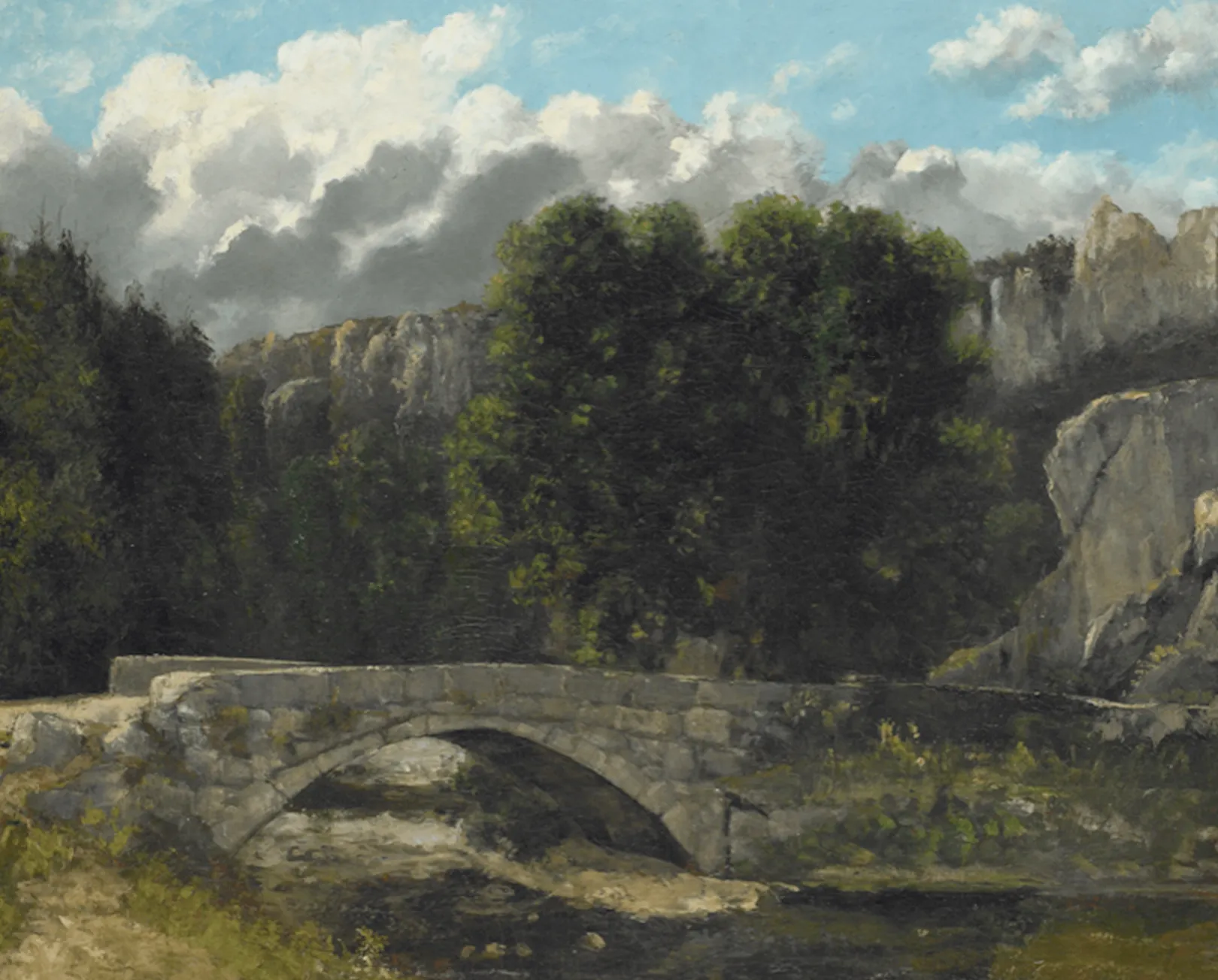 Galerie Mont Courbet<Die Brücke von Saint-Sulpice in der Nähe von Fleurier - Gustave Courbet