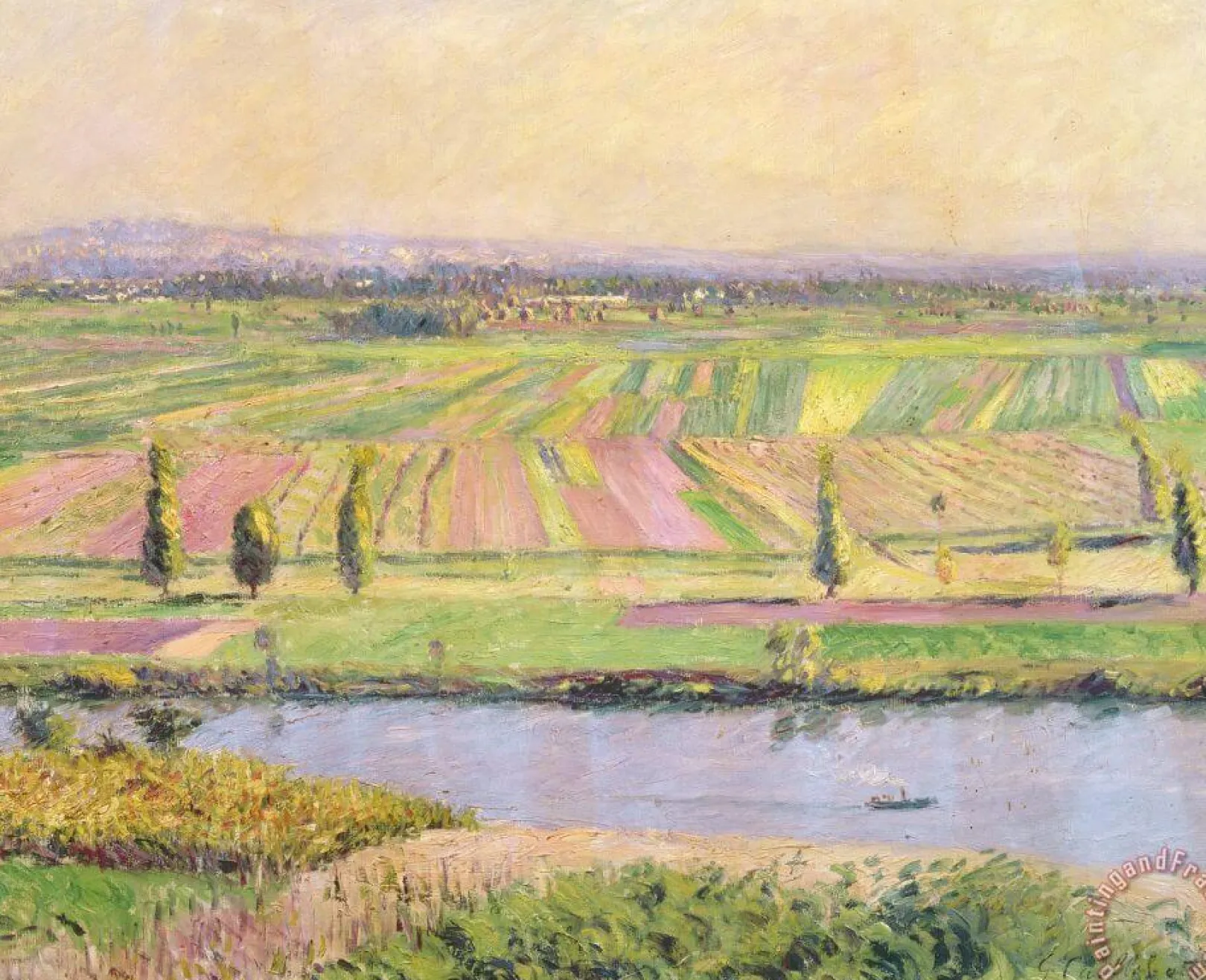 Galerie Mont Caillebotte<Die Ebene von Gennevilliers von den Hängen von Argenteuil aus gesehen - Gustave Caillebotte