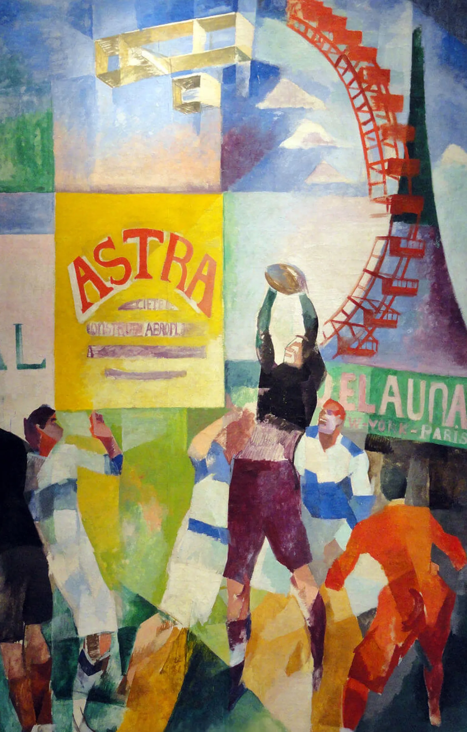 Galerie Mont Delaunay<Die Mannschaft von Cardiff - Robert Delaunay