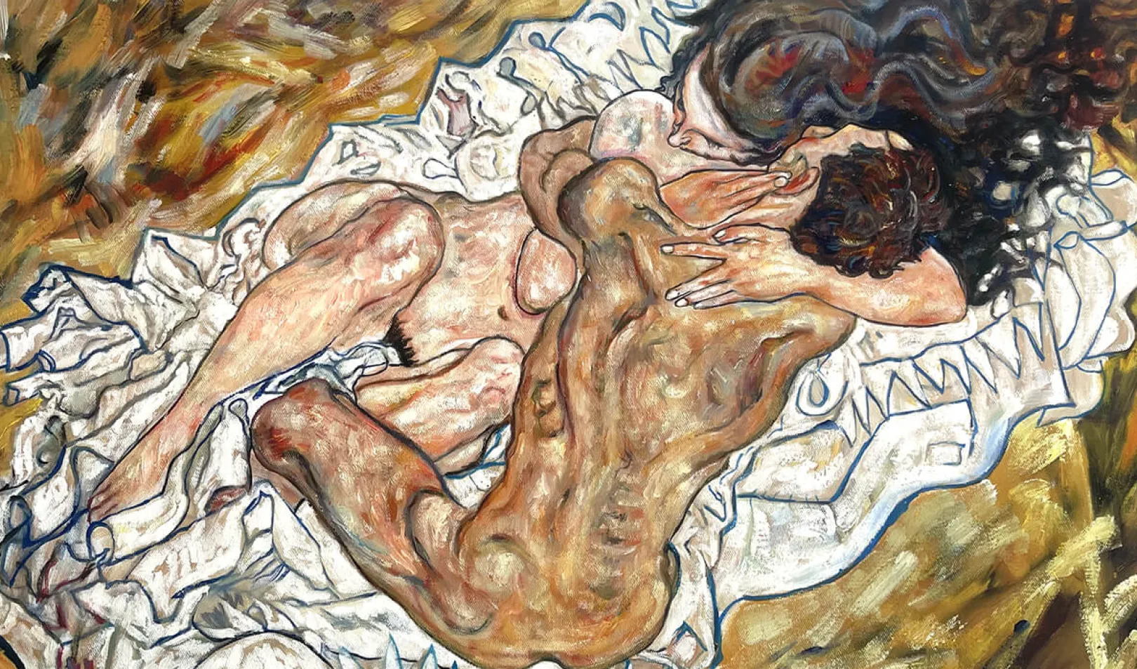 Galerie Mont Schiele<Die Umarmung - Egon Schiele