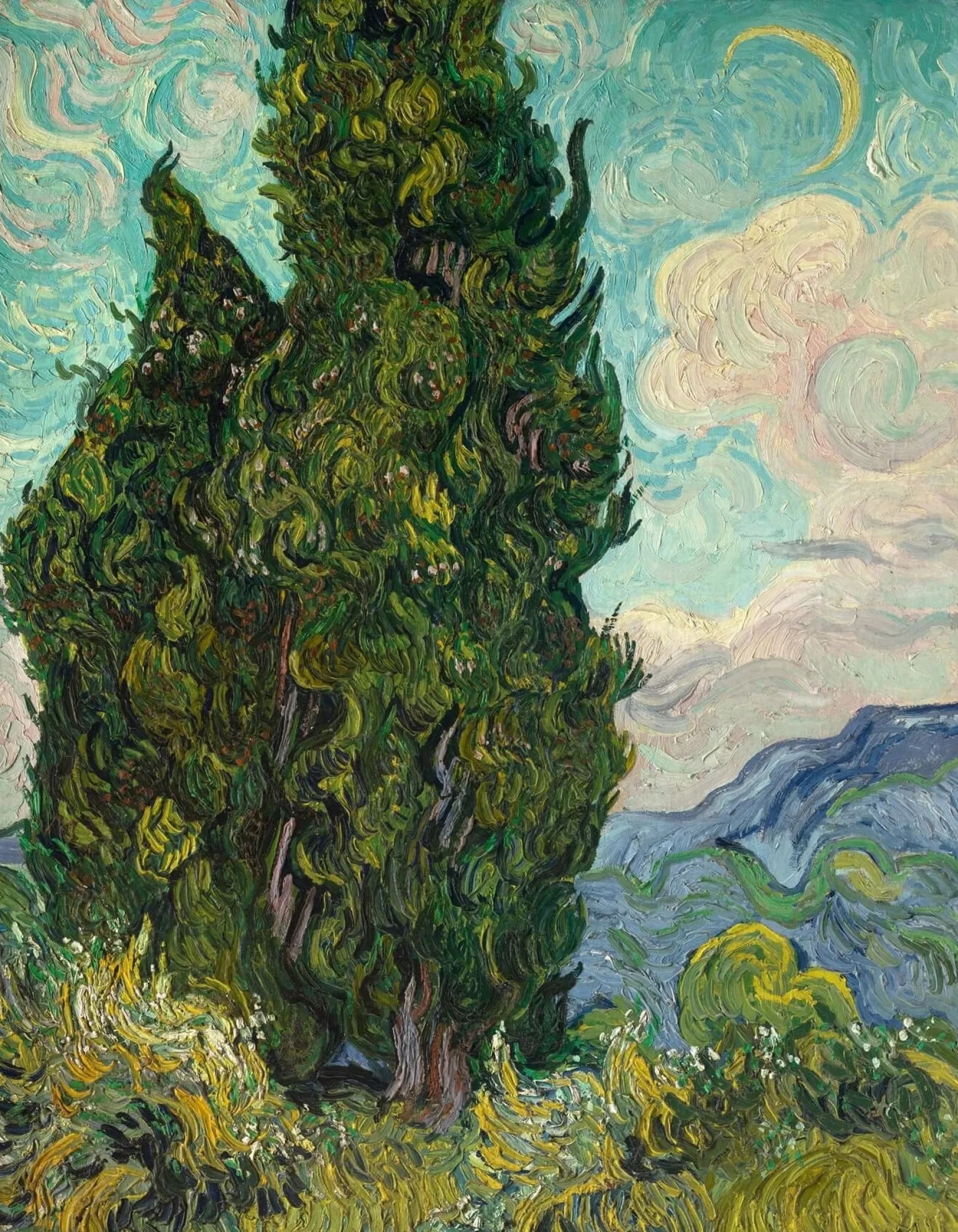 Galerie Mont Van Gogh<Die Zypressen - Vincent Van Gogh