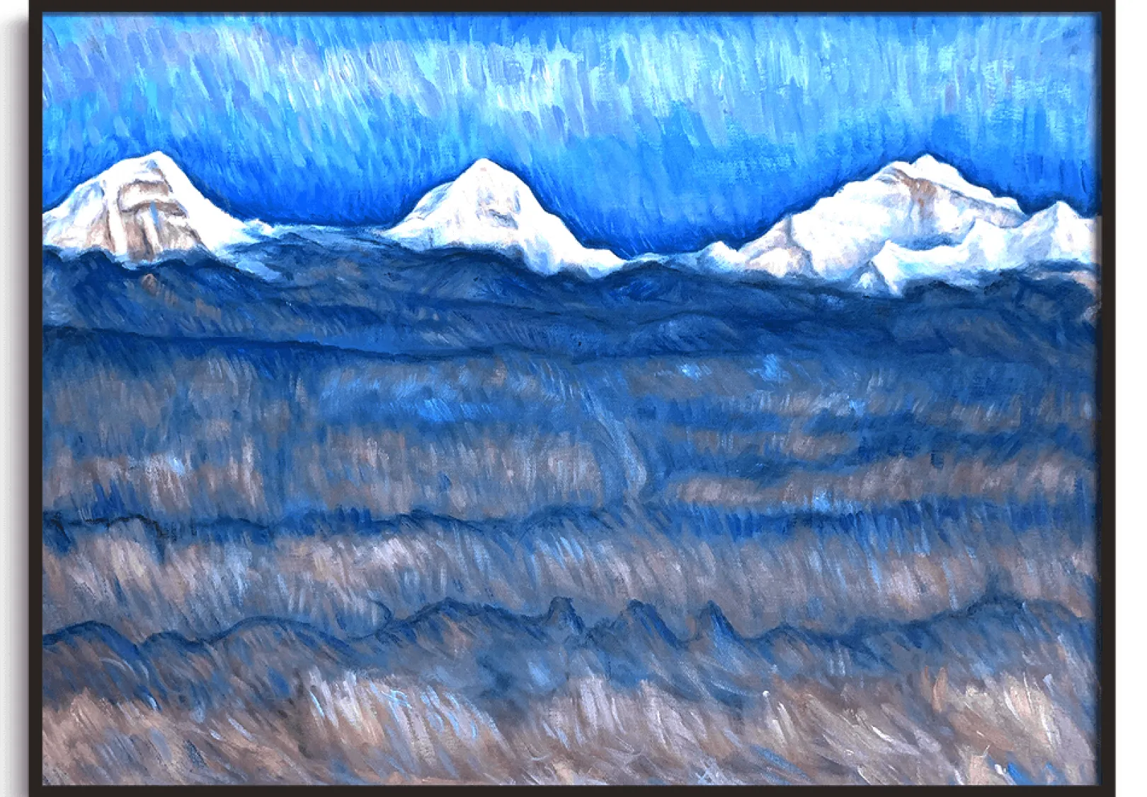 Galerie Mont Hodler<Eiger, Mönch und Jungfrau über dem Nebelmeer - Ferdinand Hodler