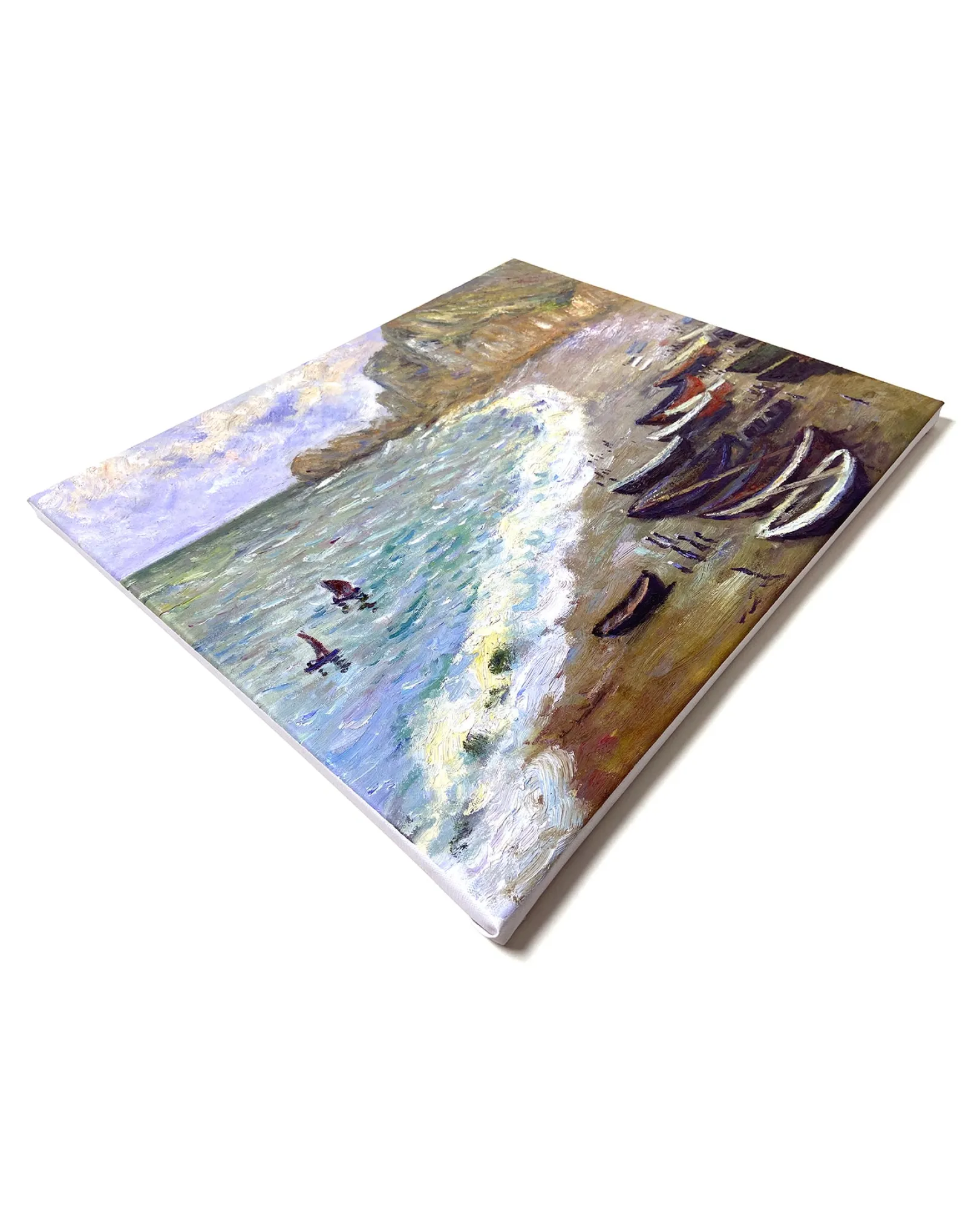 Galerie Mont Monet<Etretat: der Strand und die Porte d'Amont - Claude Monet