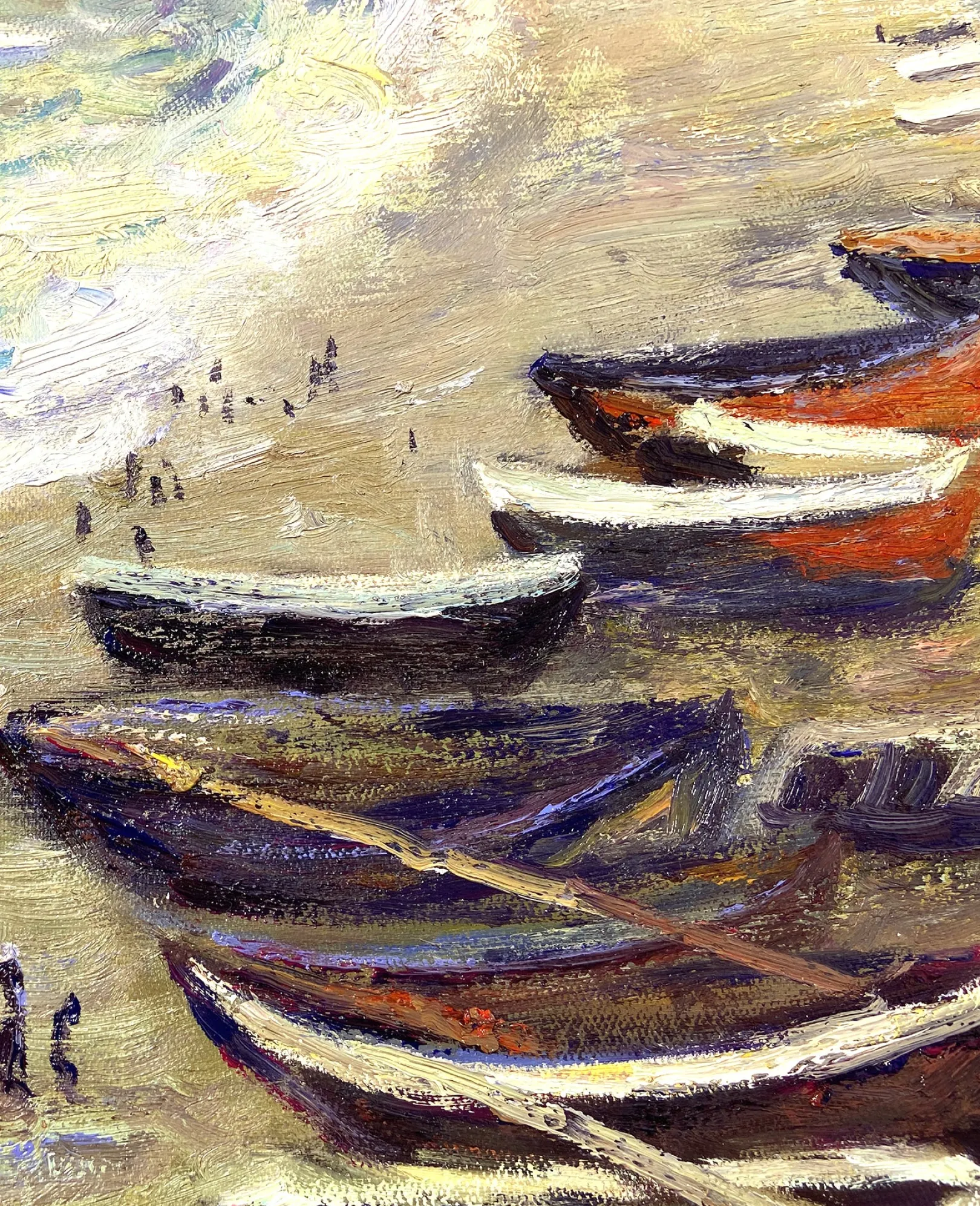 Galerie Mont Monet<Etretat: der Strand und die Porte d'Amont - Claude Monet