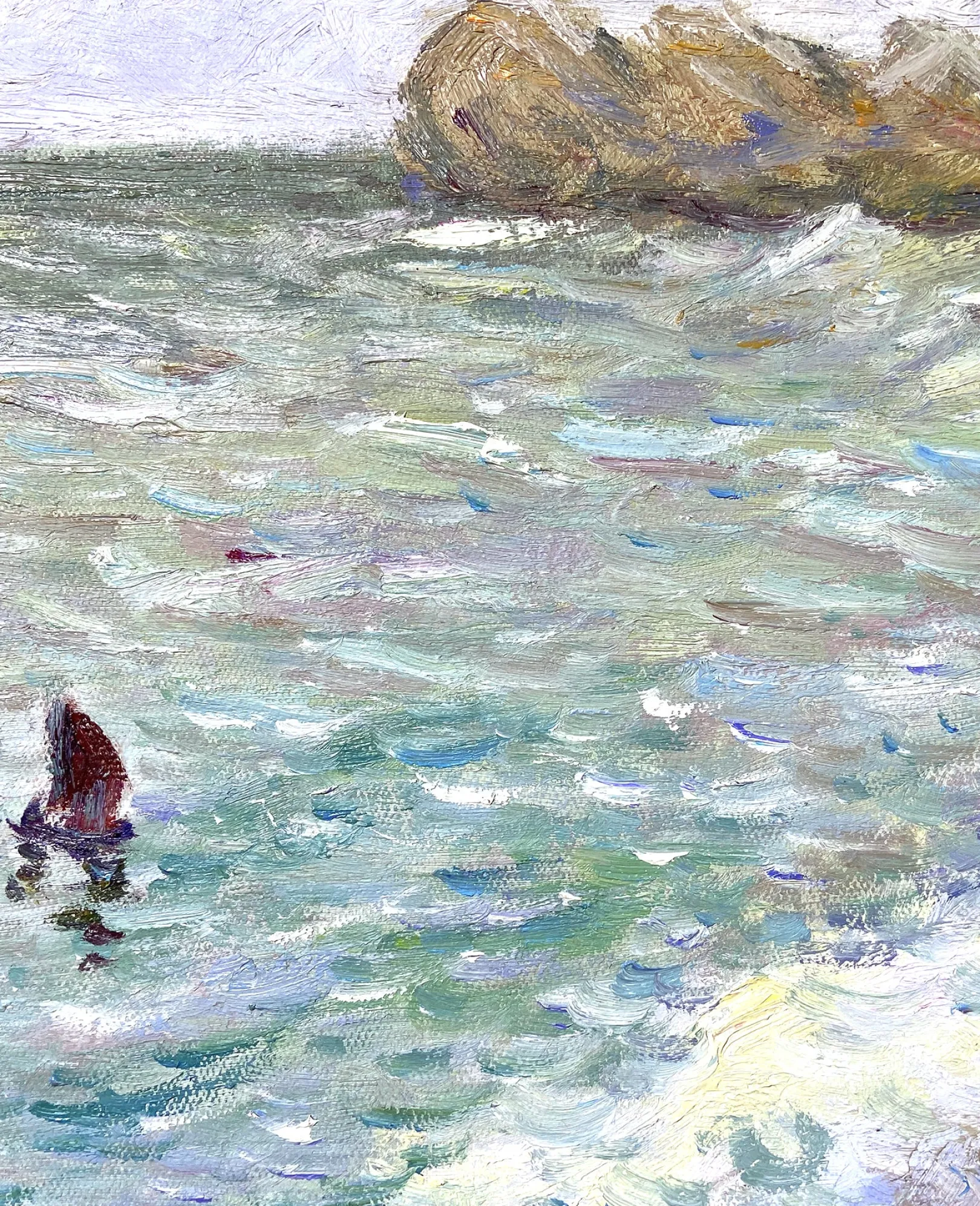 Galerie Mont Monet<Etretat: der Strand und die Porte d'Amont - Claude Monet