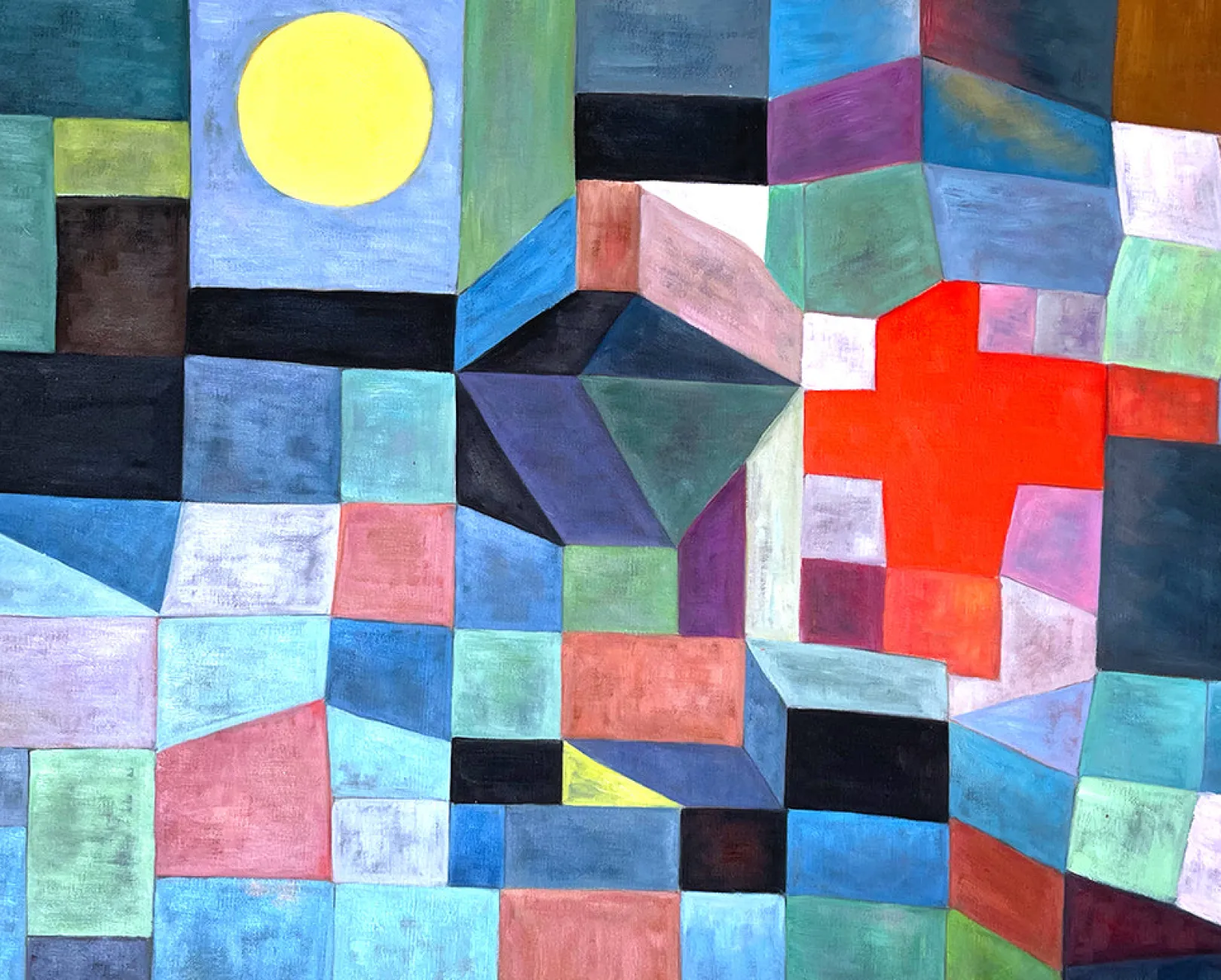 Galerie Mont Klee<Feuer, Vollmond - Paul Klee