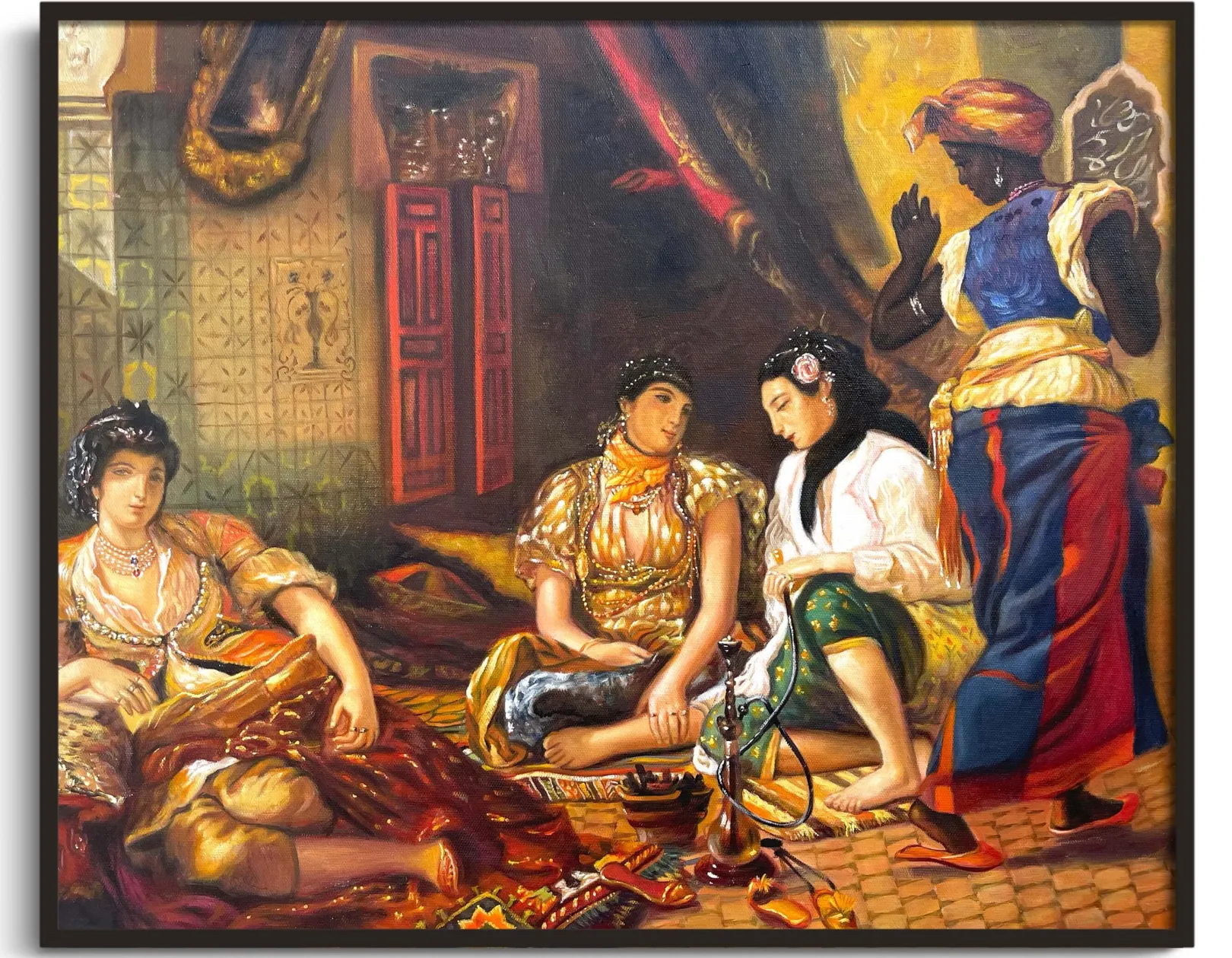 Galerie Mont Delacroix<Frauen aus Algier in ihrer Wohnung – Eugène Delacroix