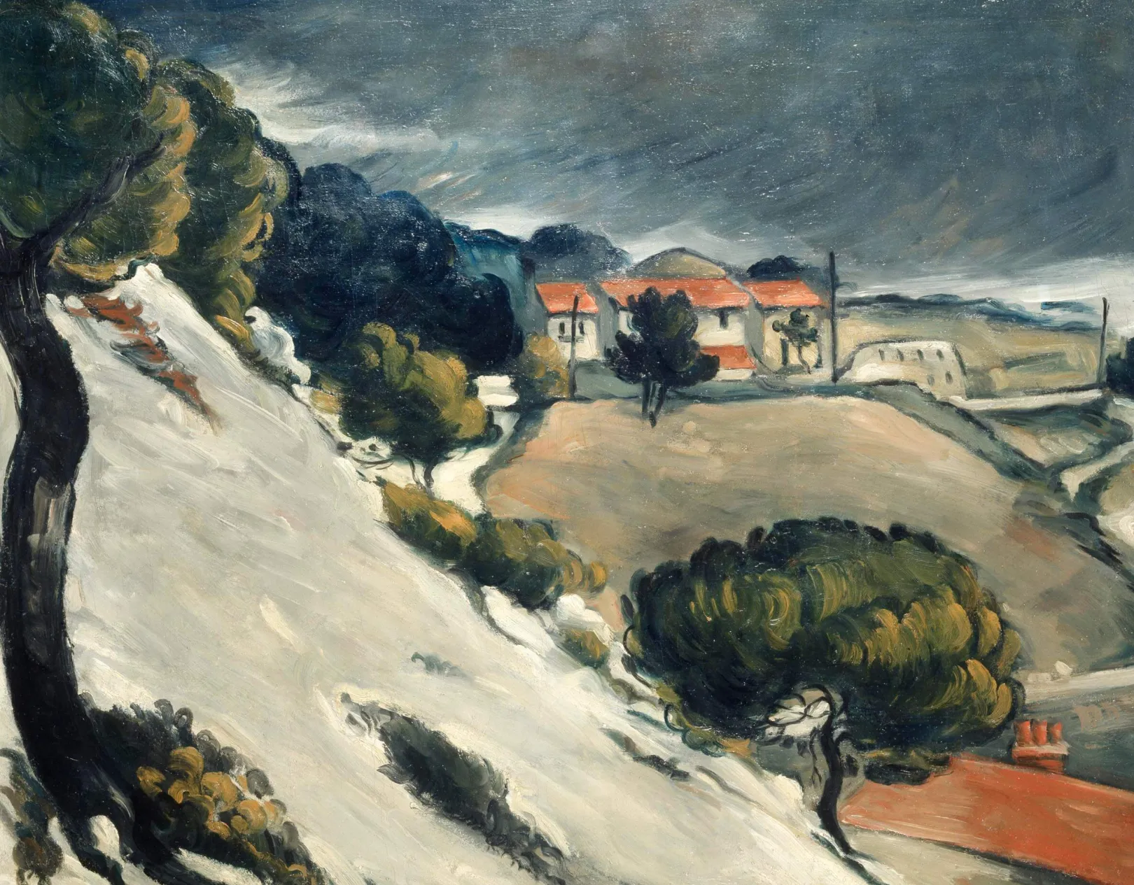 Galerie Mont Cézanne<Geschmolzener Schnee in L'Estaque - Paul Cézanne