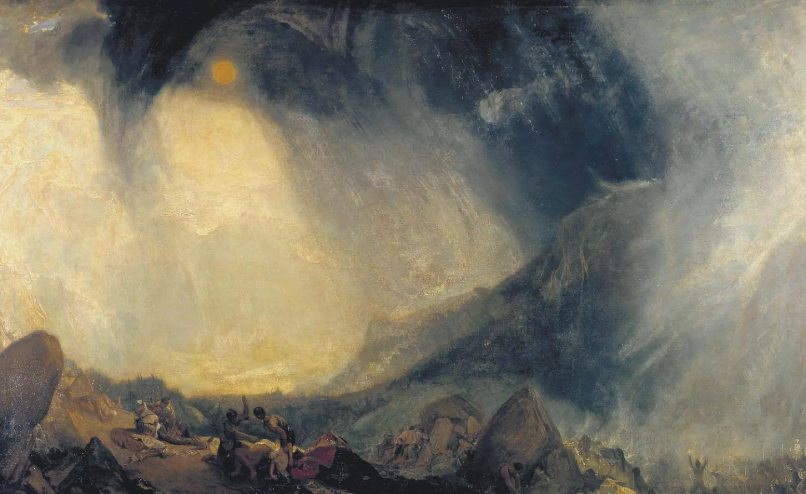 Galerie Mont Turner<Hannibal und seine Männer überqueren die Alpen - William Turner