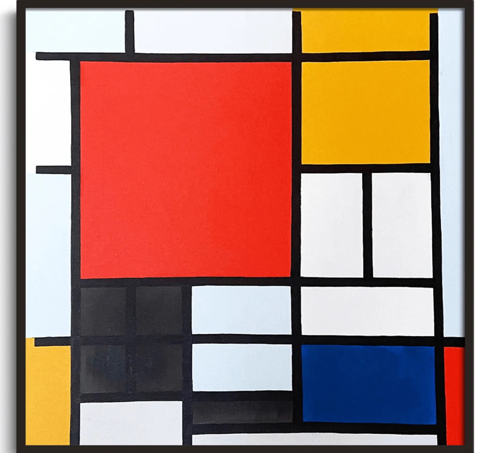 Galerie Mont Mondrian<Komposition in Rot, Gelb, Blau und Schwarz - Piet Mondrian