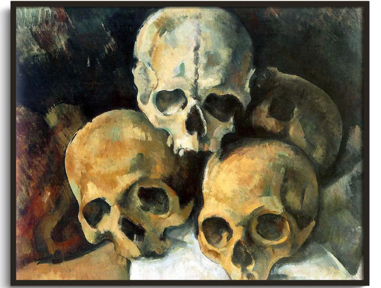 Galerie Mont Cézanne<Pyramide aus Schädeln - Paul Cézanne