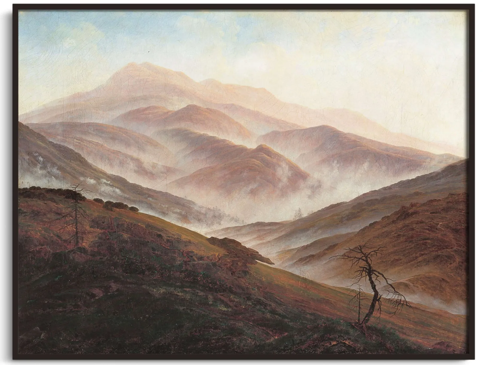 Galerie Mont Friedrich<Riesengebirgslandschaft mit aufsteigendem Nebel - Caspar David Friedrich