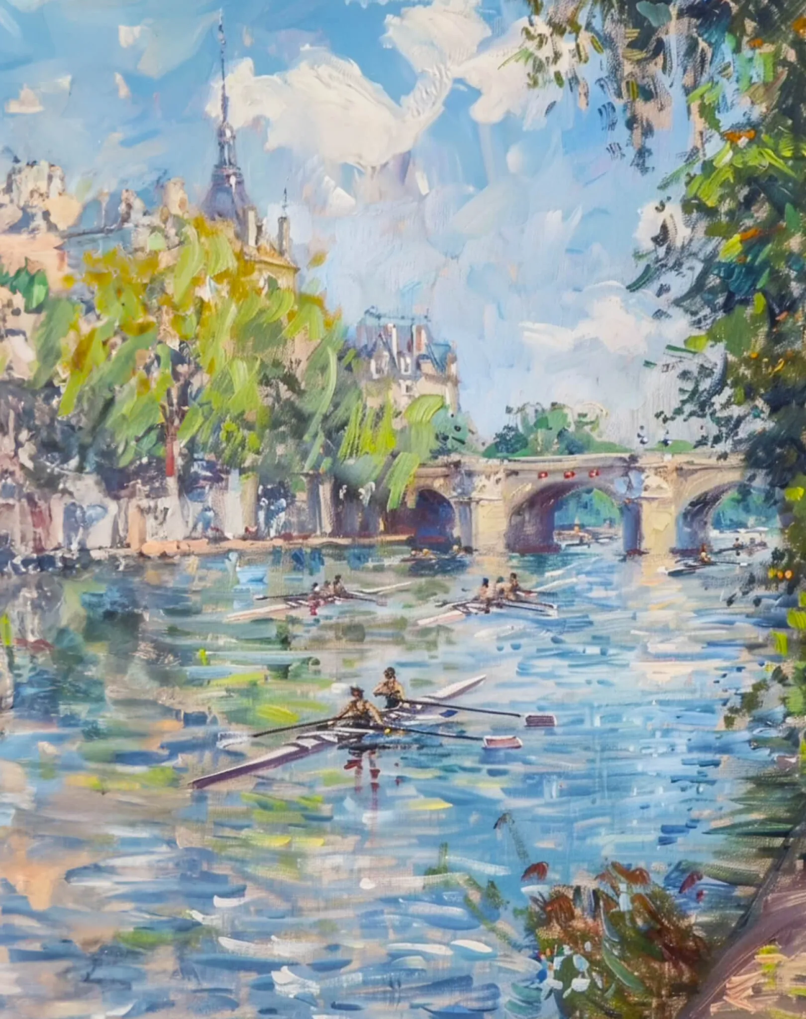 Galerie Mont Monet<Ruderer auf der Seine x Monet