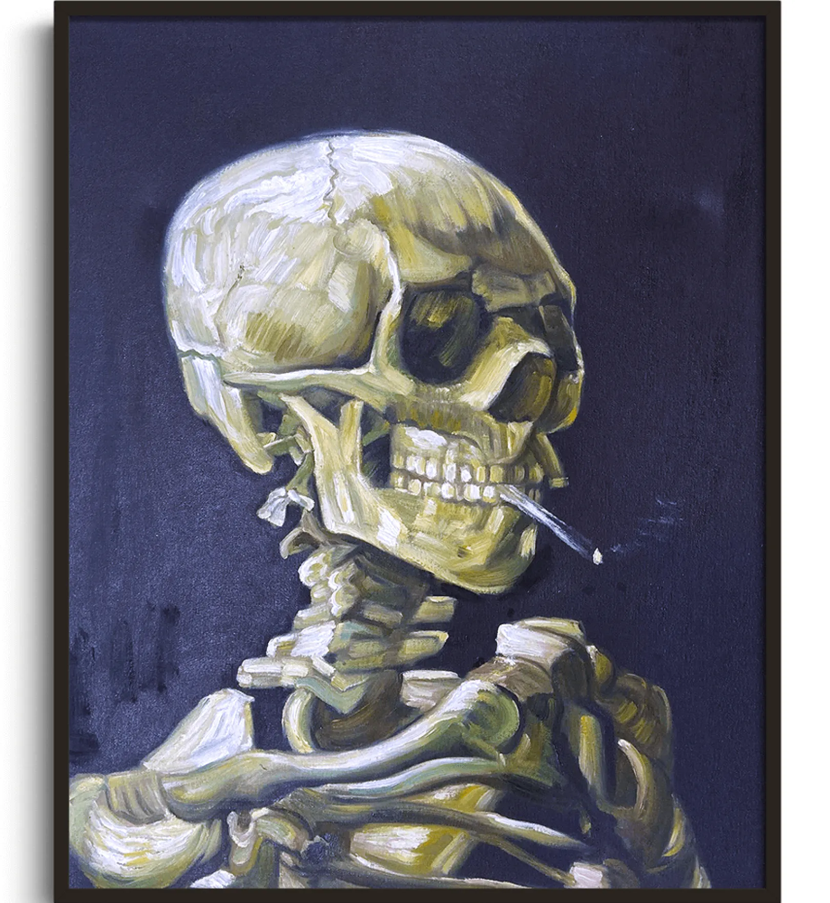 Galerie Mont Van Gogh<Schädel mit rauchender Zigarette - Vincent Van Gogh