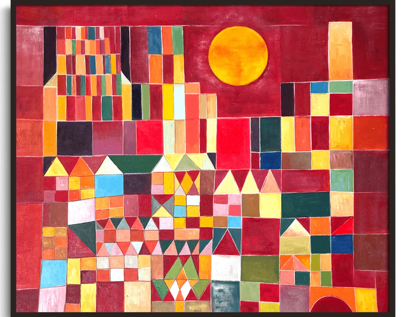 Galerie Mont Klee<Schloss und Sonne (n°201) - Paul Klee