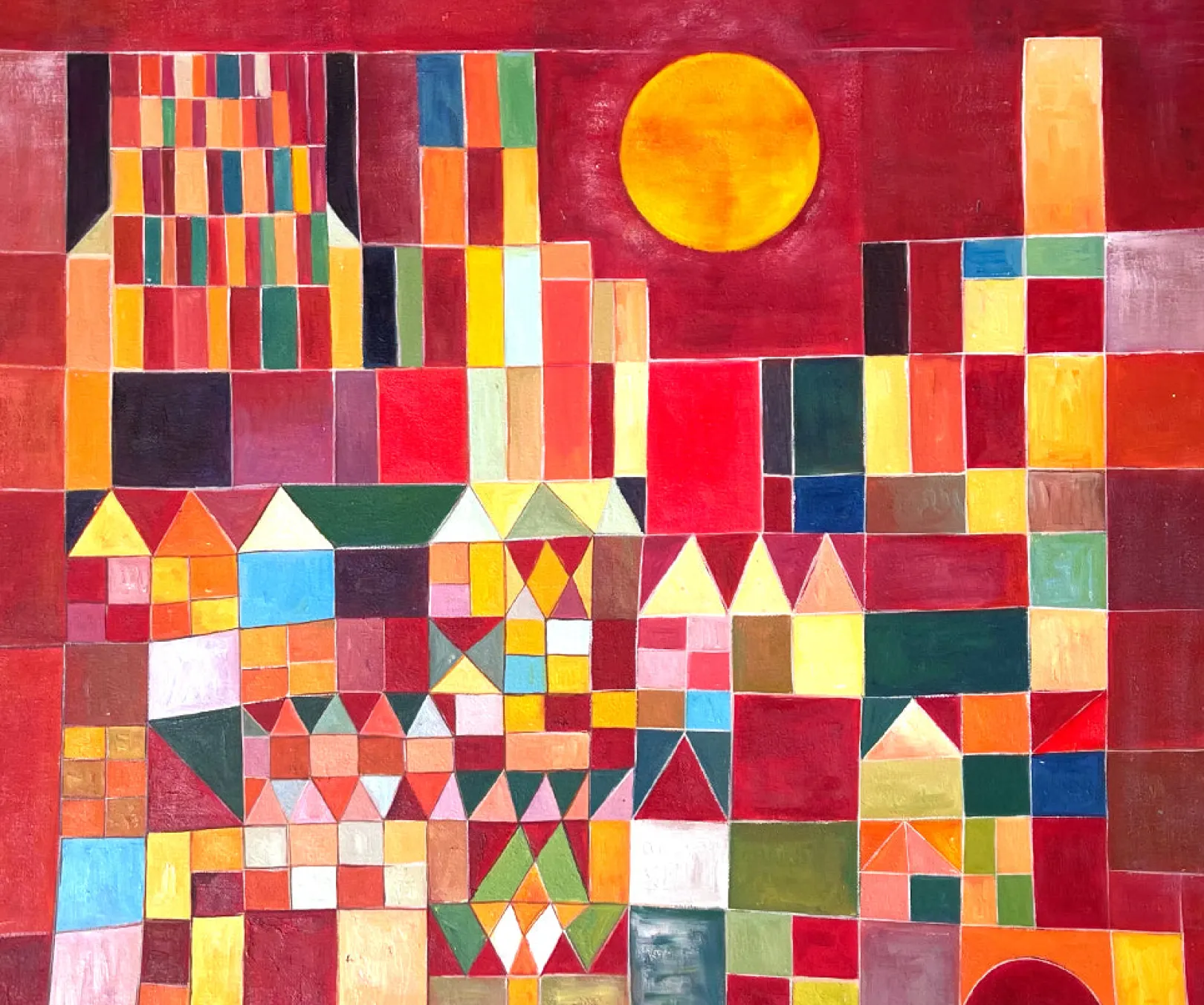 Galerie Mont Klee<Schloss und Sonne (n°201) - Paul Klee
