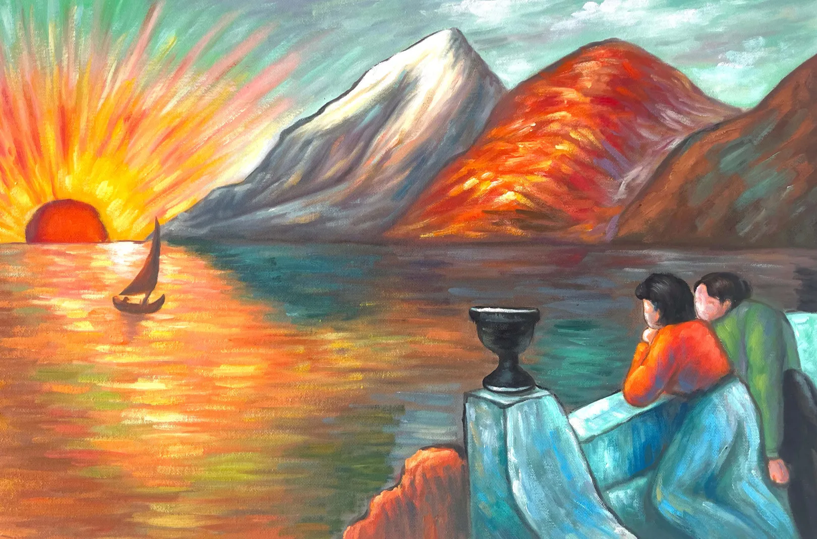 Galerie Mont Von Werefkin<Sonnenaufgang - Marianne von Werefkin