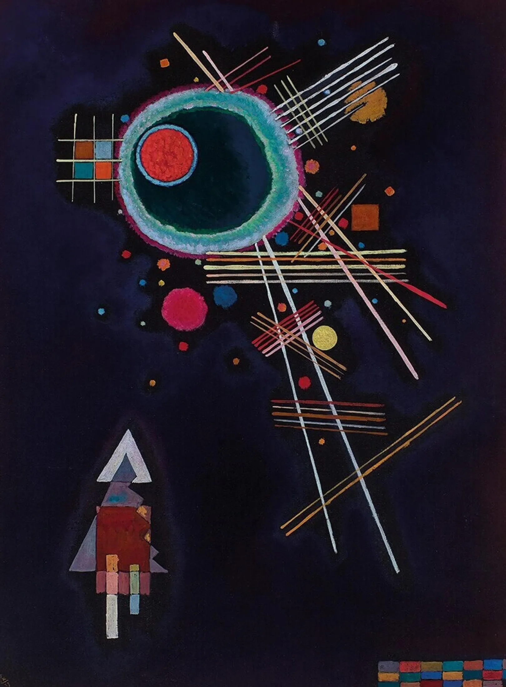 Galerie Mont Kandinsky<Strahlenlinien - Vassily Kandinsky