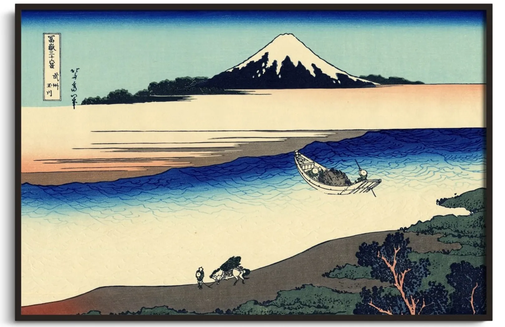 Galerie Mont Hokusai<Tama-Fluss und Berg Fuji - Hokusai