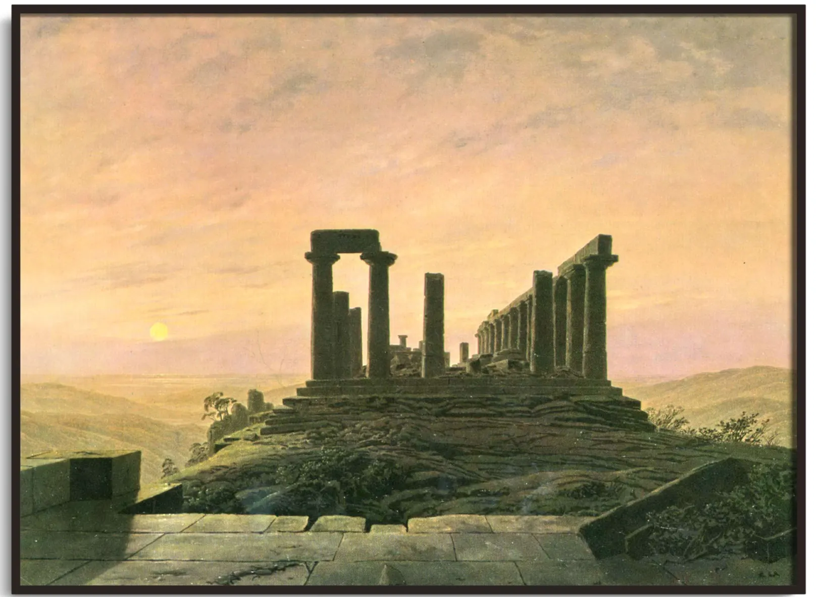 Galerie Mont Friedrich<Tempel der Juno in Agrigento - Caspar David Friedrich